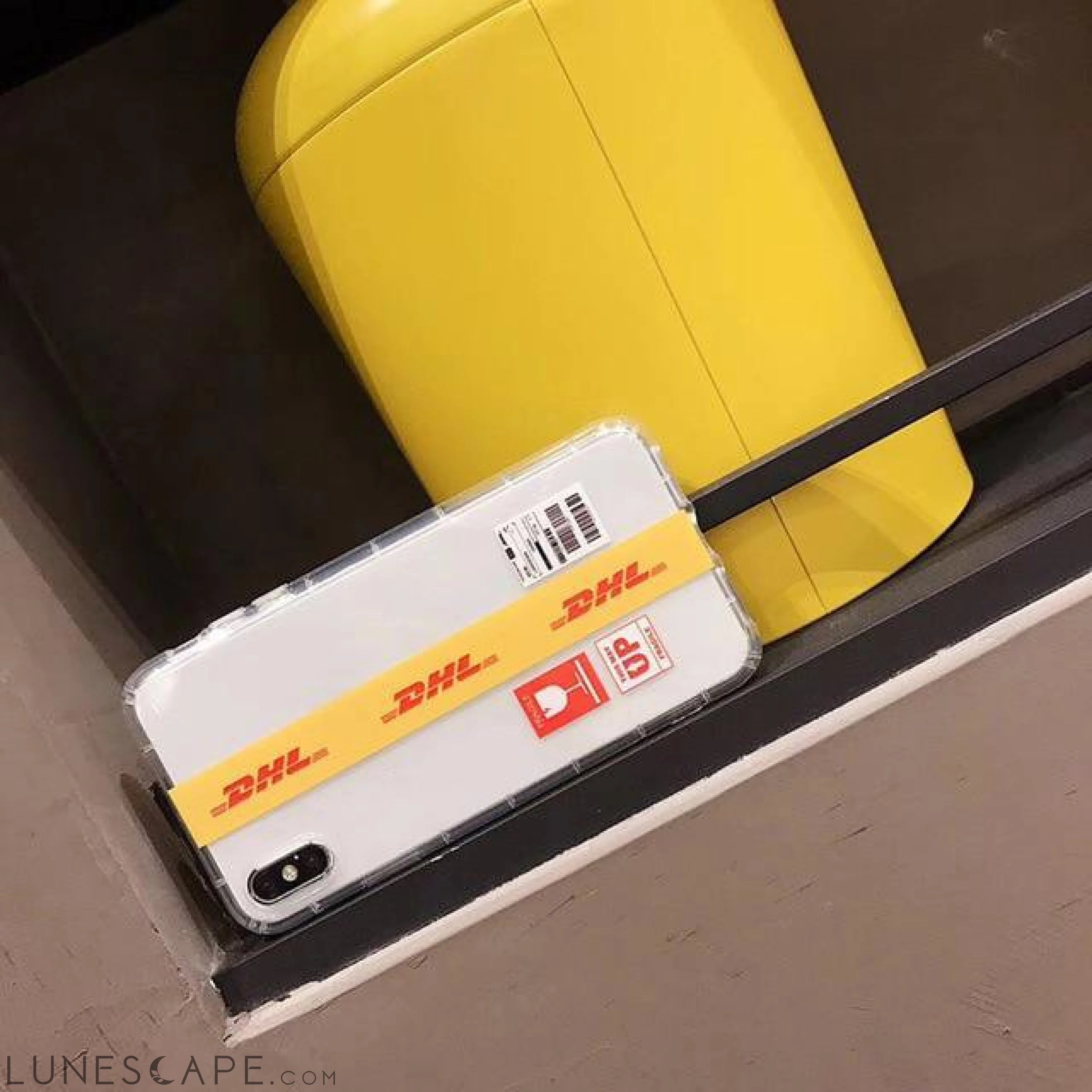DHL Shipping Label iPhone Case LUNESCAPE