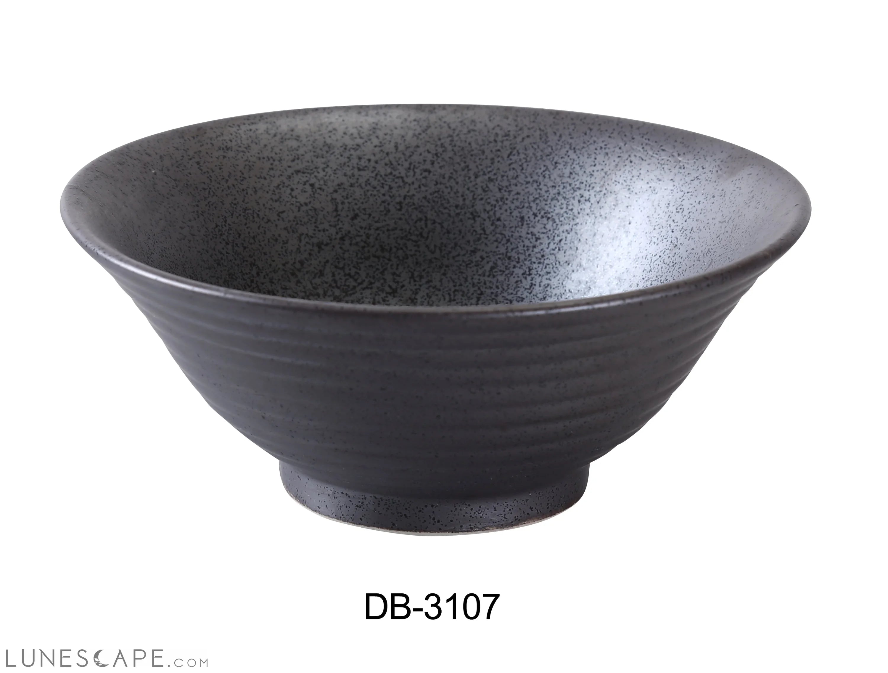 Diamond Black Collection 7.5" Ramen Bowl 30 oz LUNESCAPE