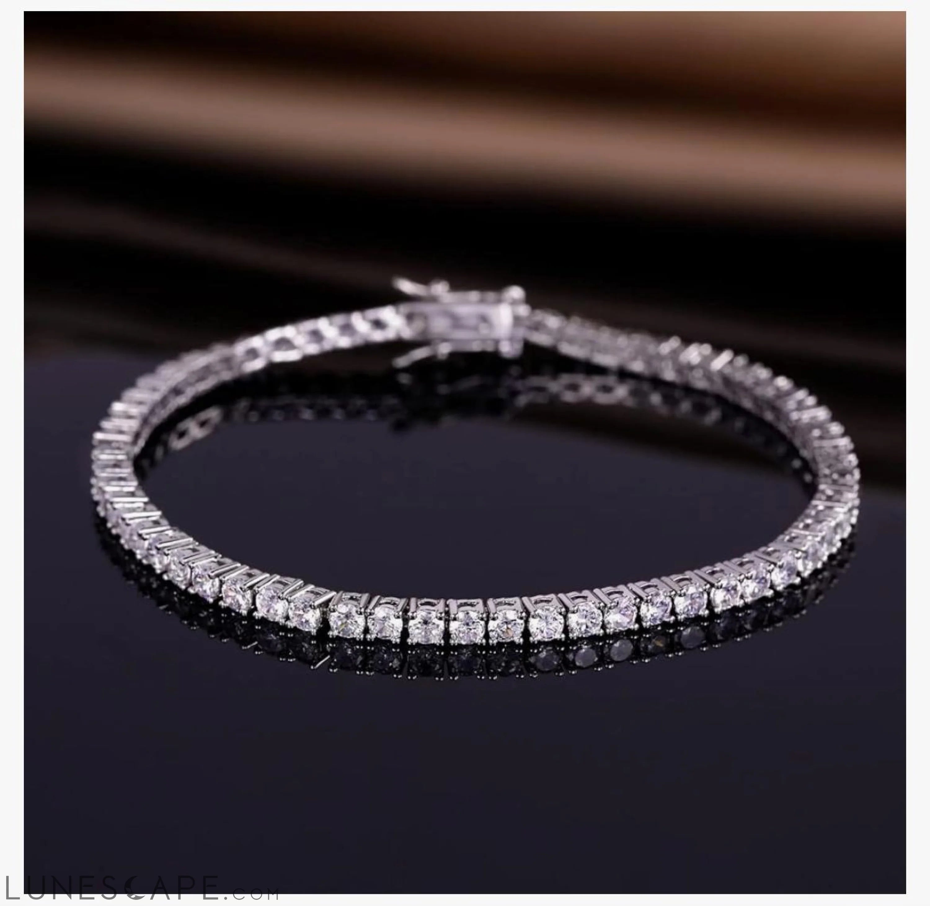 Diamond (G/Vs) Tennis Bracelet in Choice of 14K Yellow or 14k White Gold LUNESCAPE