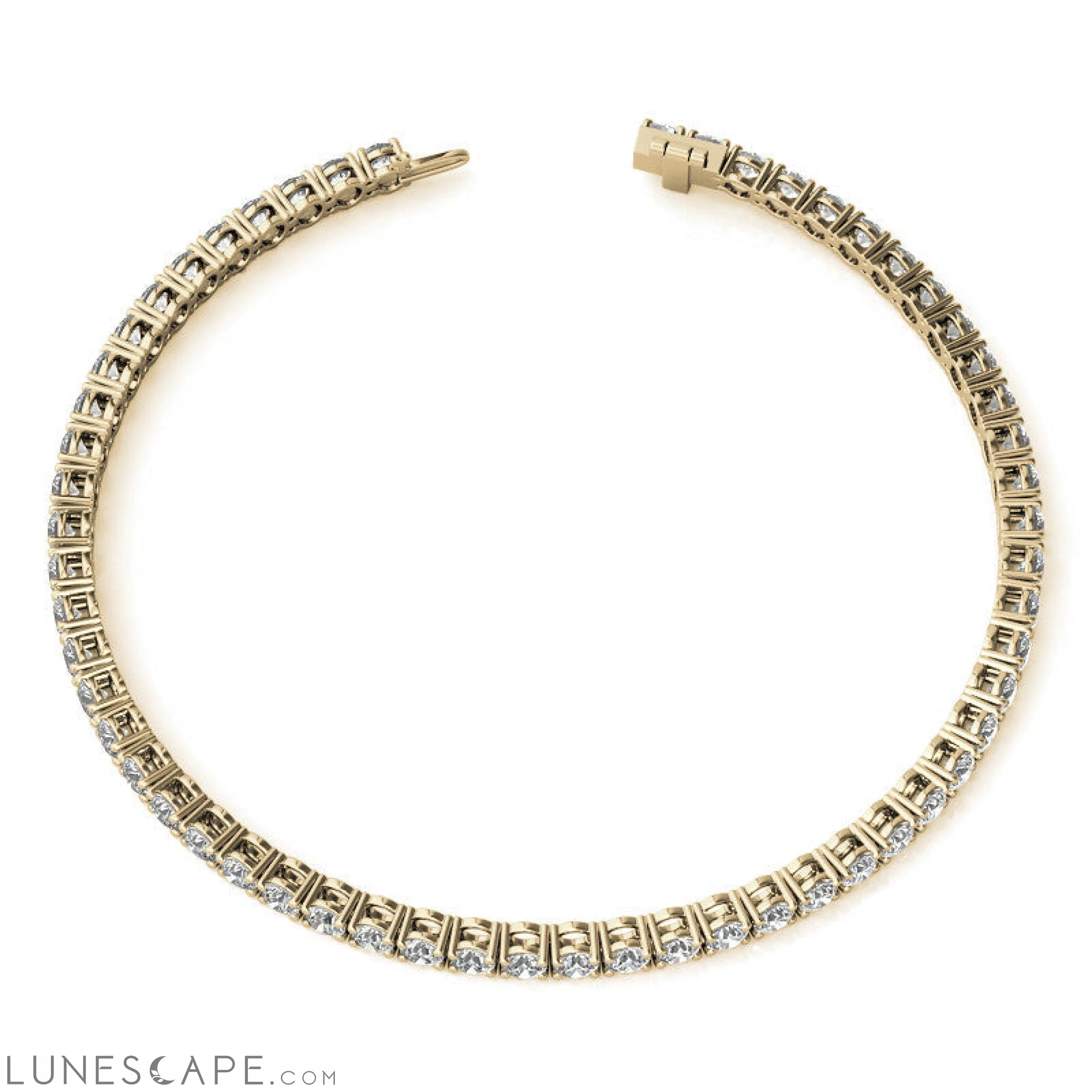 Diamond (G/Vs) Tennis Bracelet in Choice of 14K Yellow or 14k White Gold LUNESCAPE