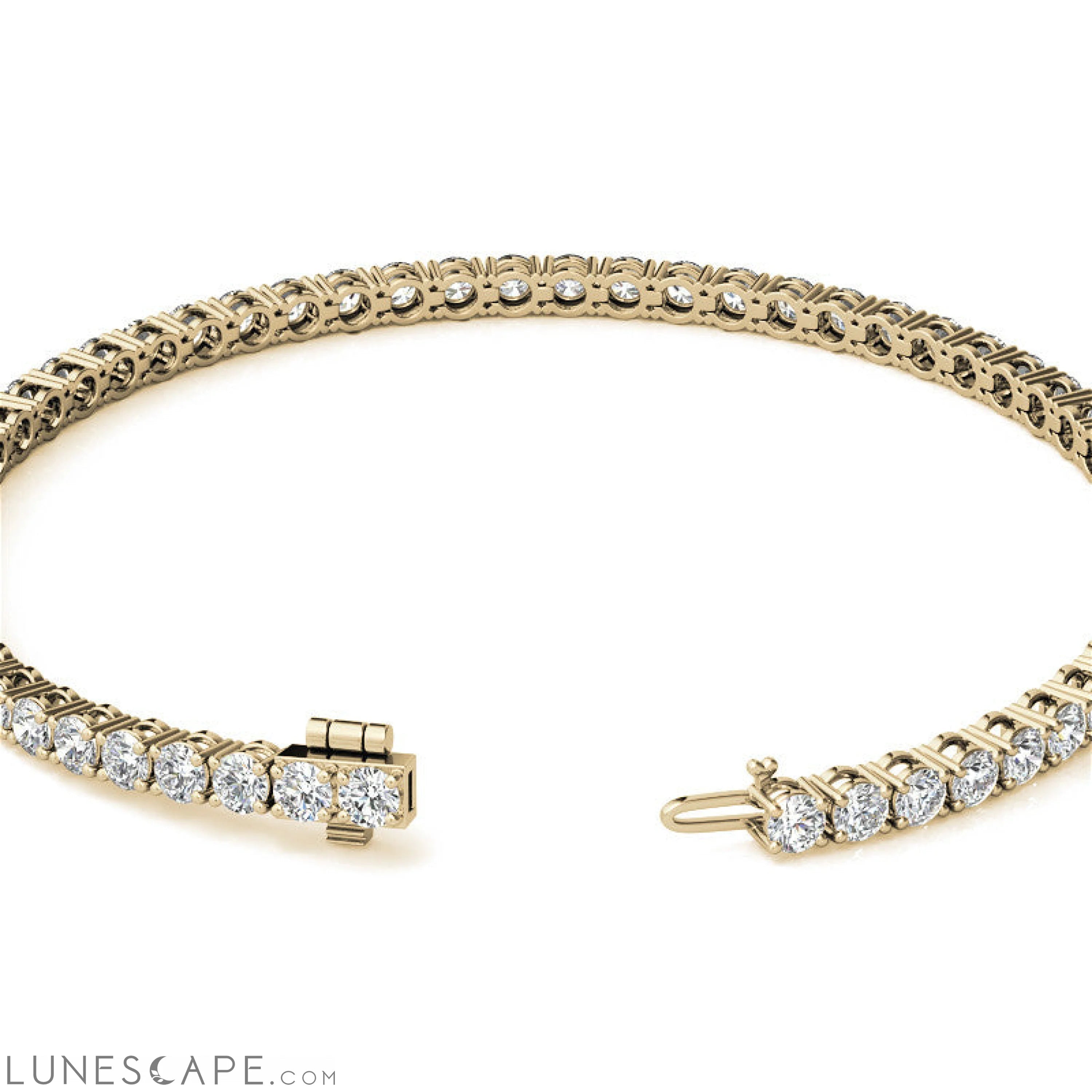 Diamond (G/Vs) Tennis Bracelet in Choice of 14K Yellow or 14k White Gold LUNESCAPE