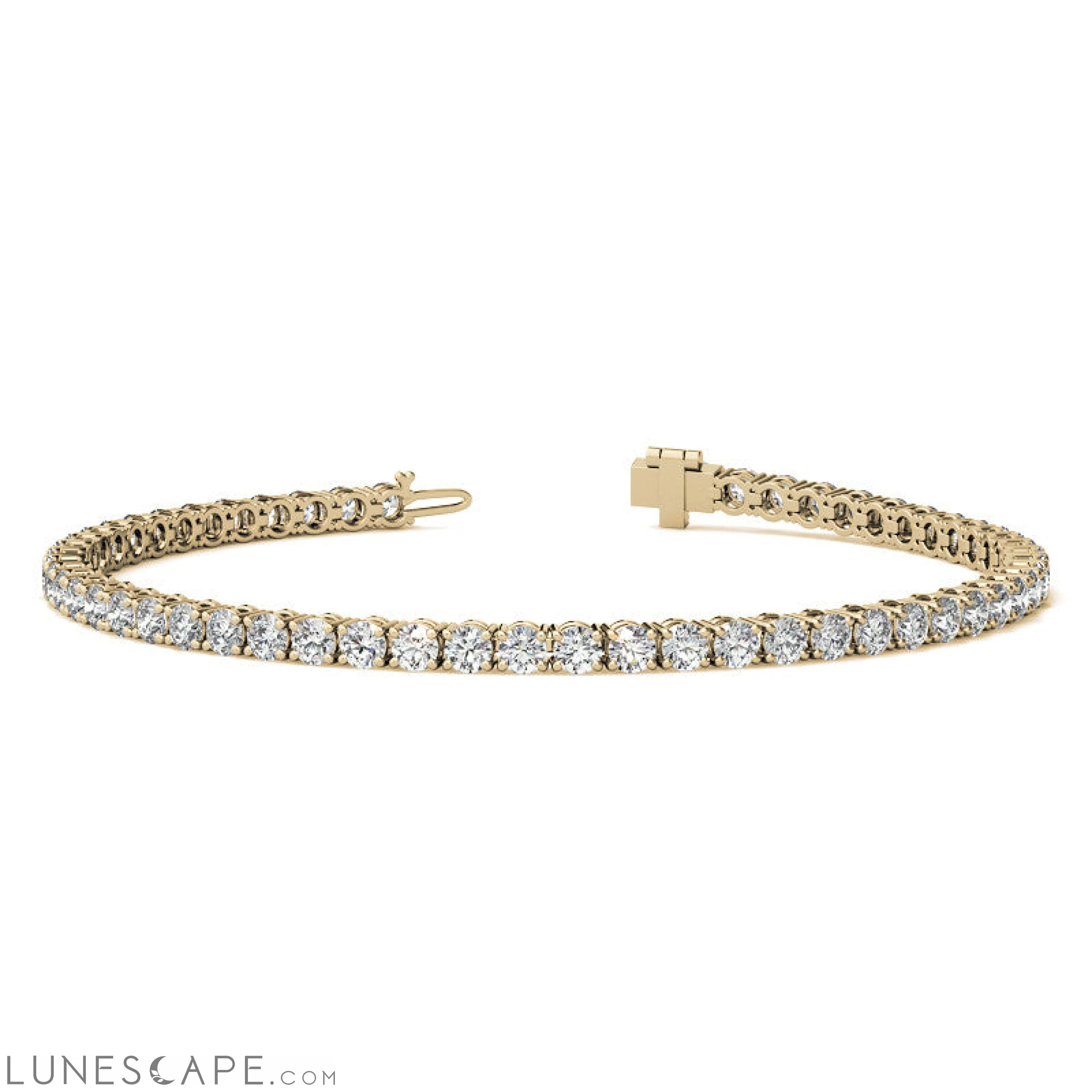 Diamond (G/Vs) Tennis Bracelet in Choice of 14K Yellow or 14k White Gold LUNESCAPE