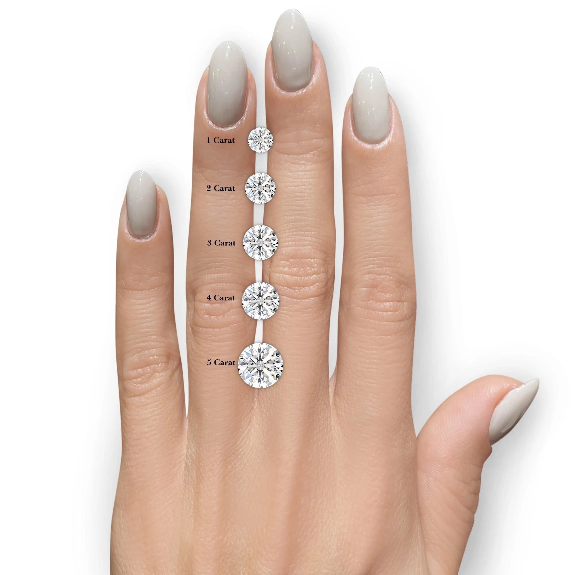 Diamond Stud Earrings in 14K White or Yellow Gold - G Color VS Clarity LUNESCAPE