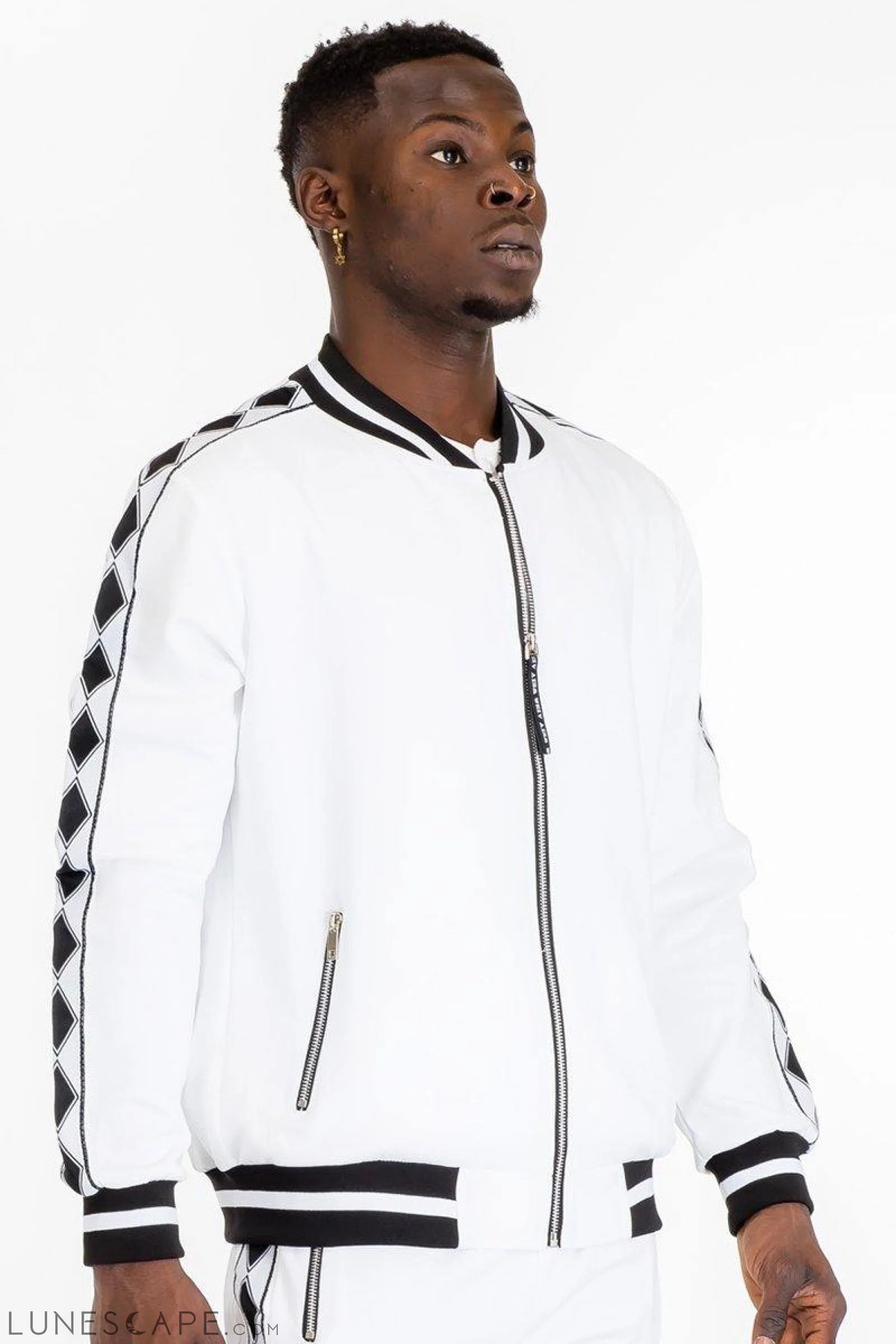 DIAMOND TAPE TRACK JACKET LUNESCAPE