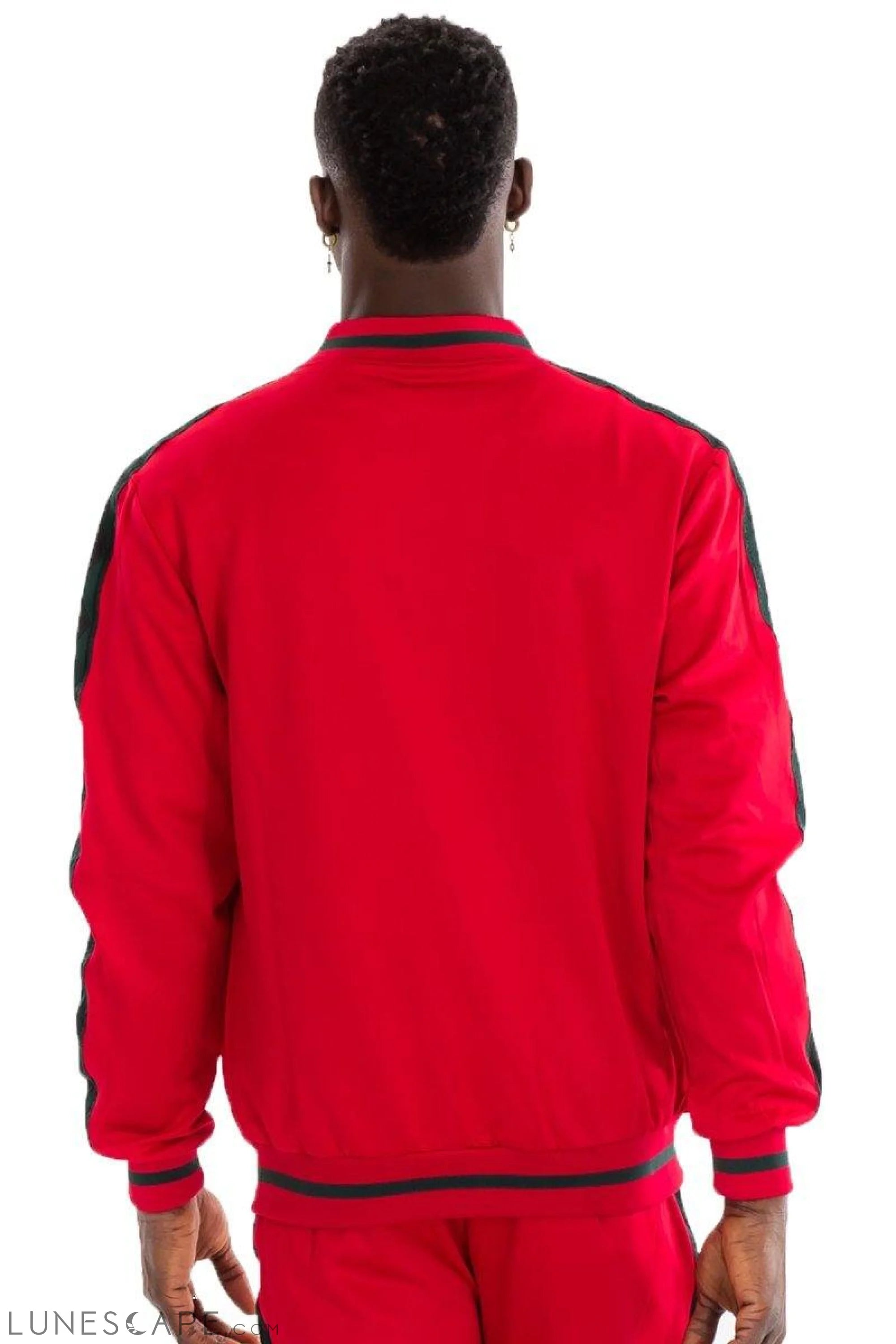 DIAMOND TAPE TRACK JACKET - RED LUNESCAPE