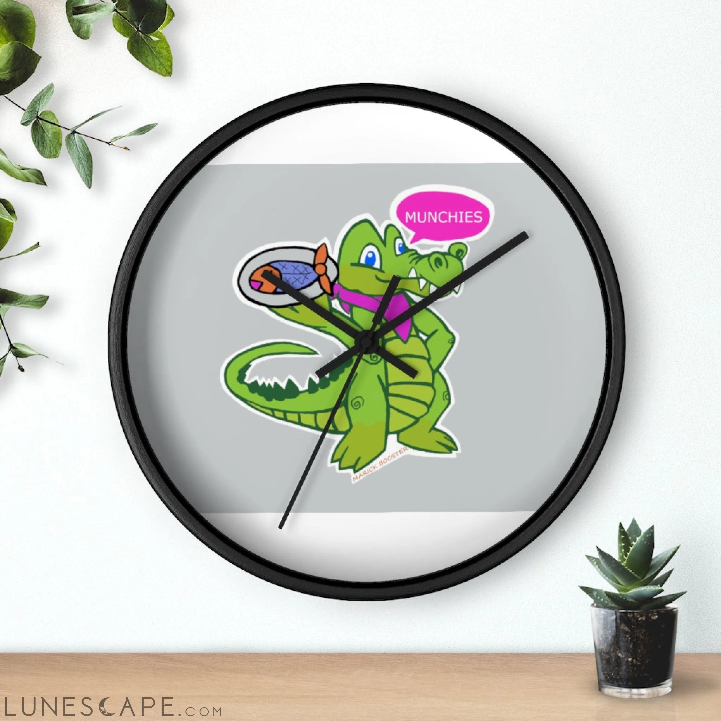 Diner Croc Wall clock LUNESCAPE