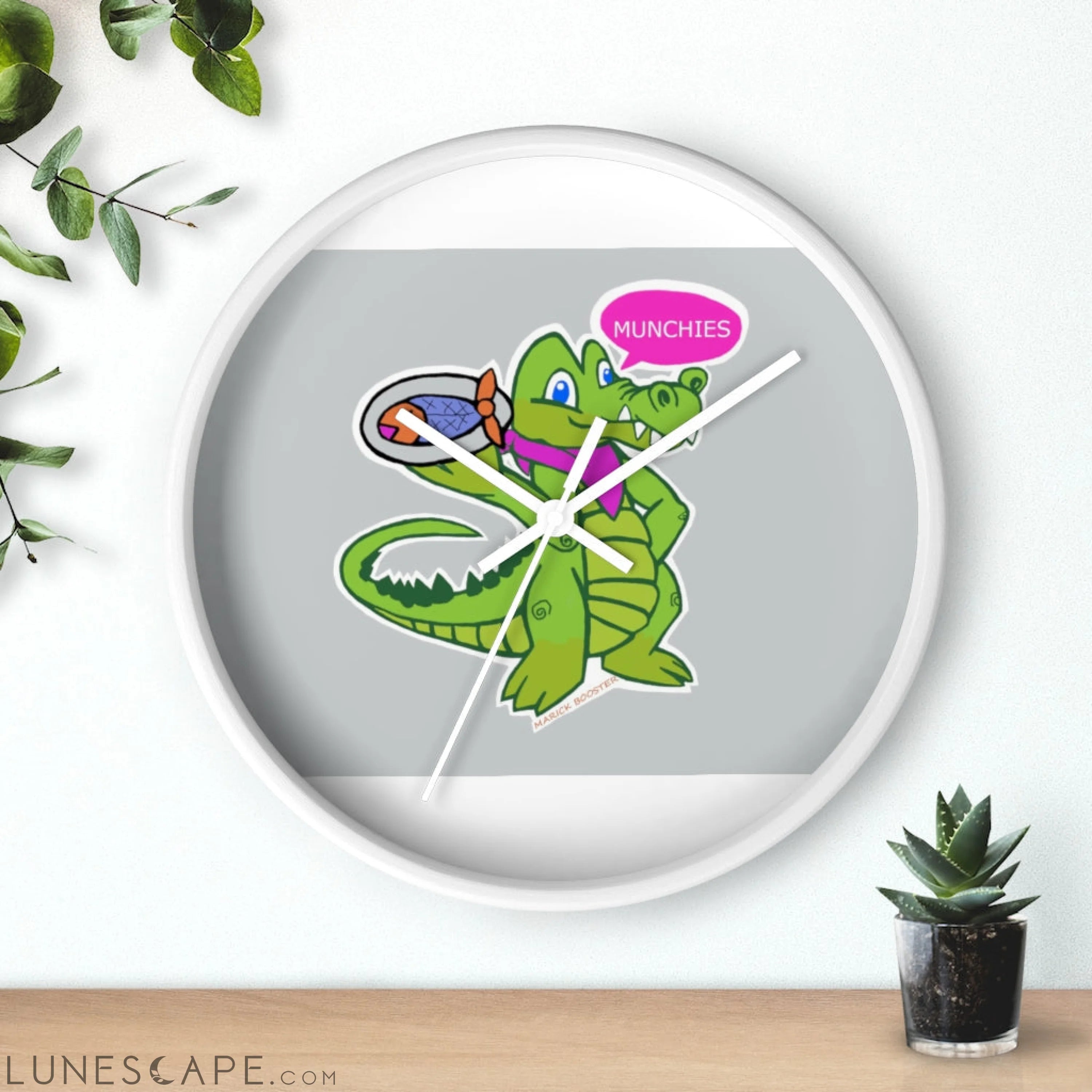 Diner Croc Wall clock LUNESCAPE
