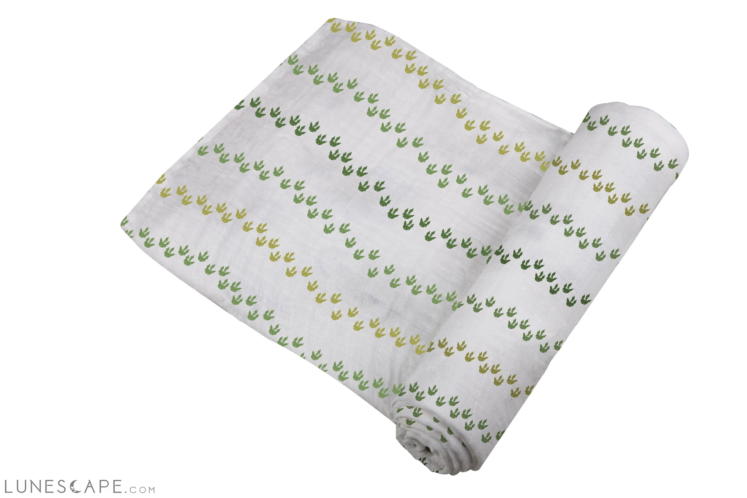 Dino Feet Cotton Muslin Swaddle LUNESCAPE