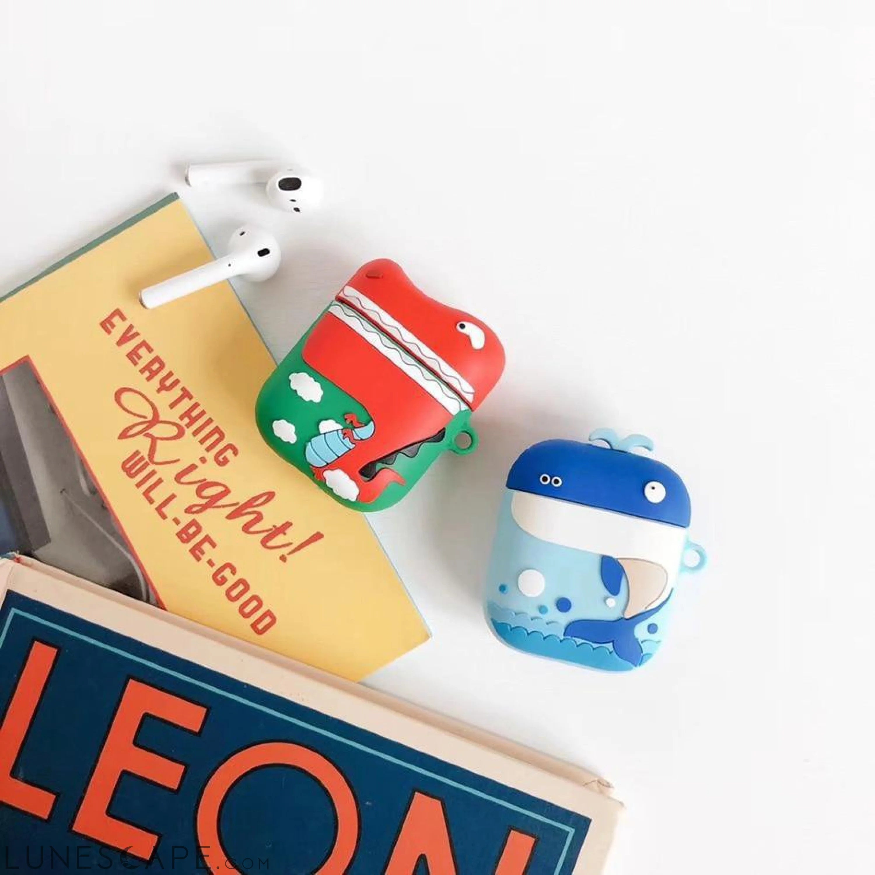 Dinosaur Whale Cartoon AirPods Case LUNESCAPE