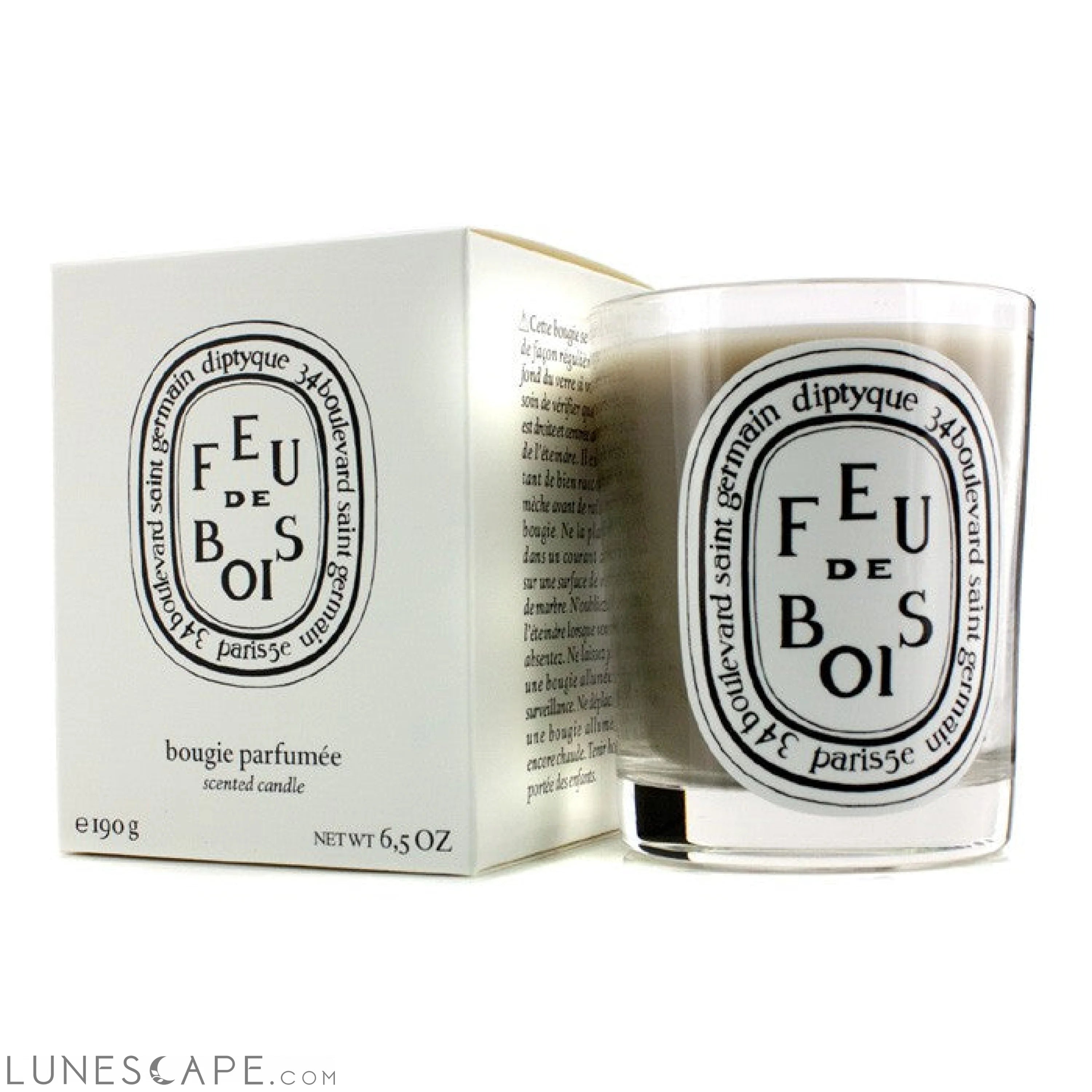 DIPTYQUE - Scented Candle - Feu De Bois (Wood Fire) LUNESCAPE