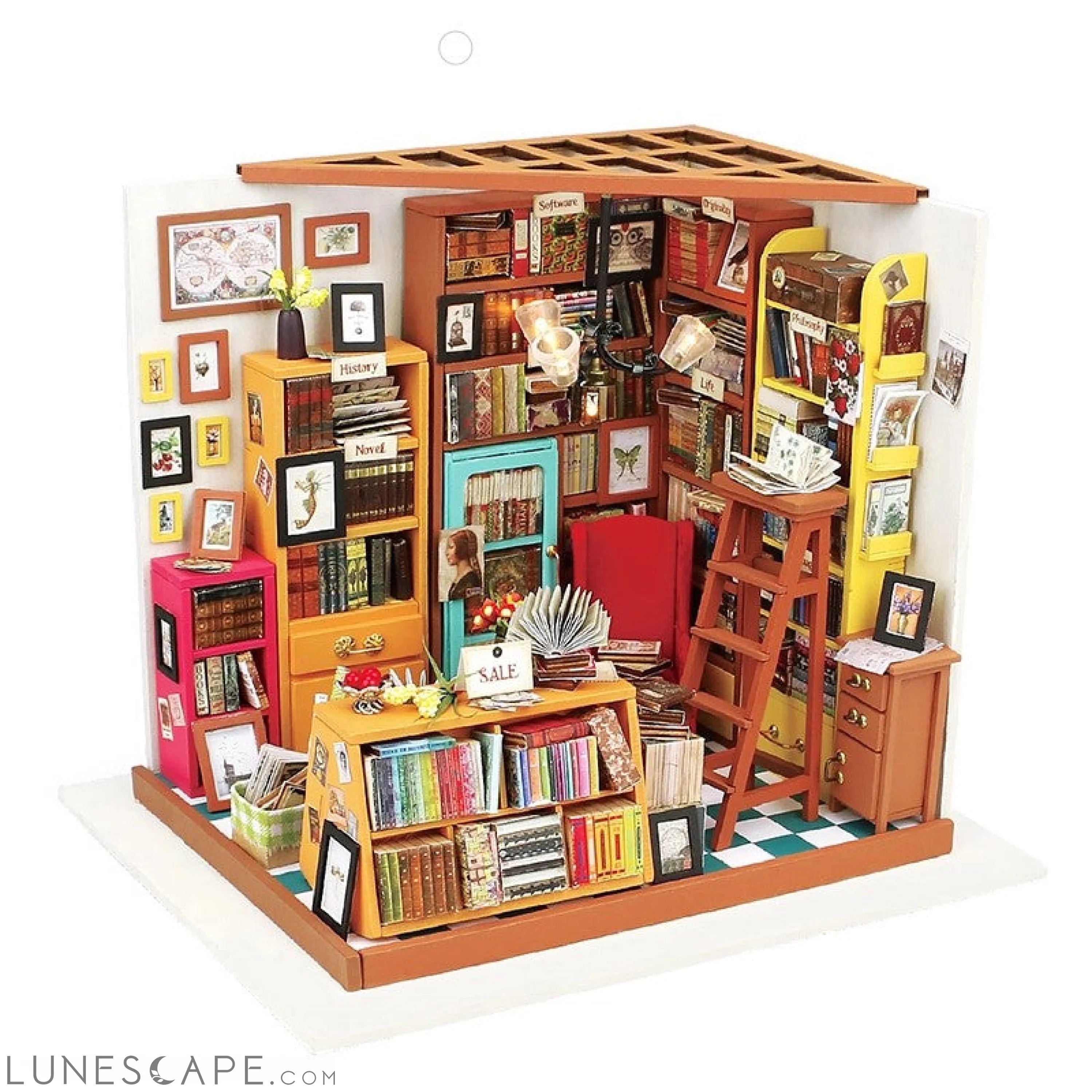 DIY Doll House Miniature Dollhouse Wooden Kits Toy LUNESCAPE