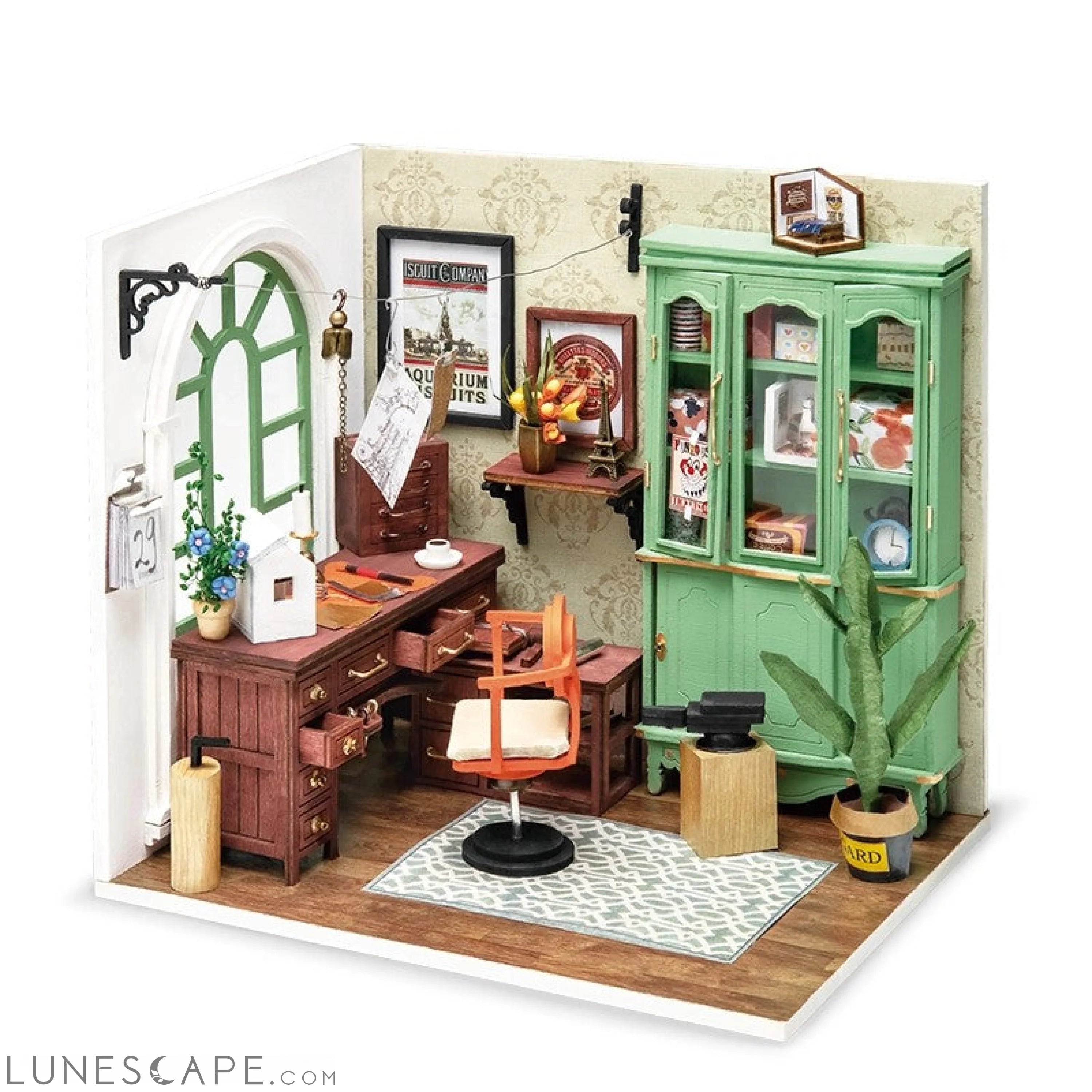 DIY House Doll House Miniature Dollhouse with Furniture LUNESCAPE