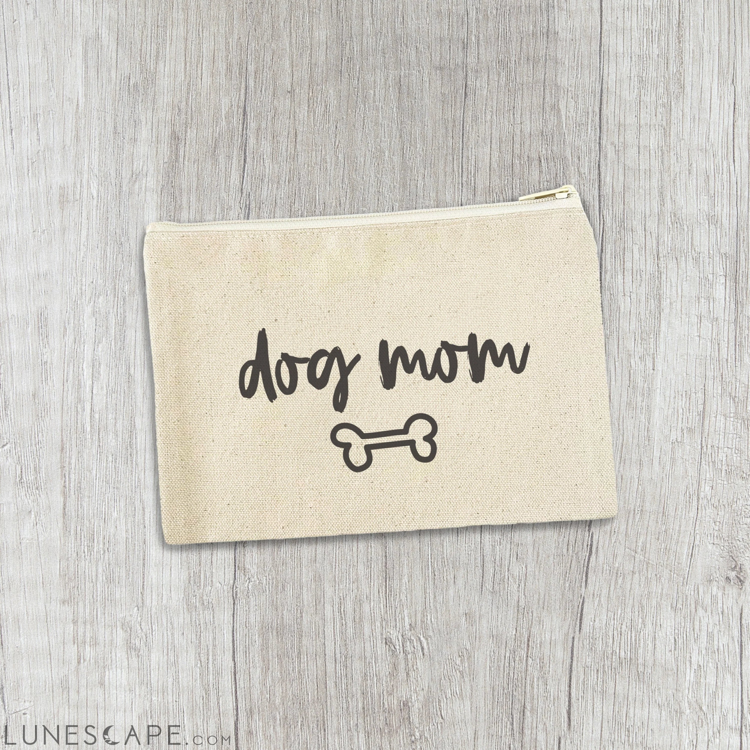 Dog Mom - Canvas Zipper Pouch LUNESCAPE