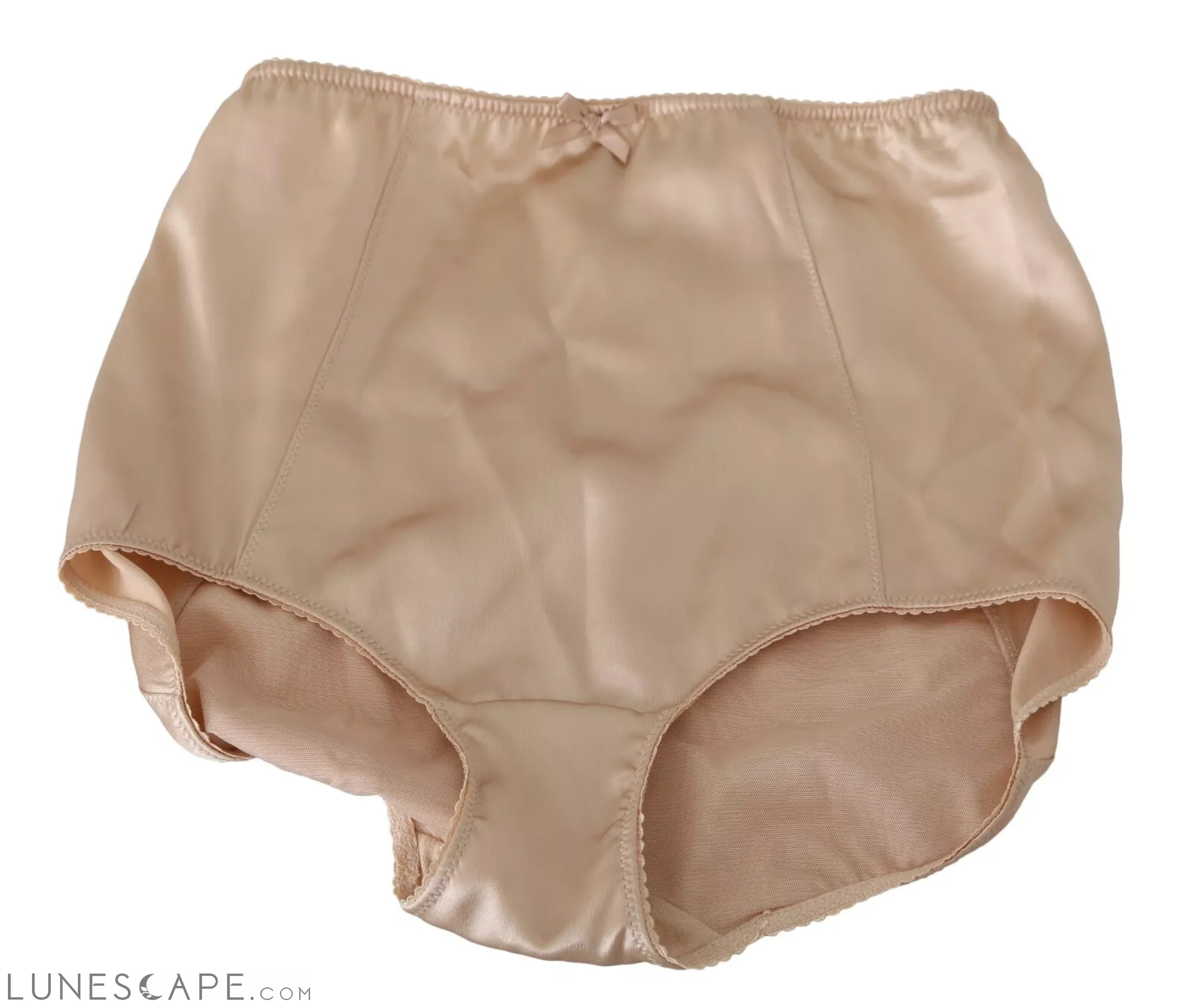 Dolce & Gabbana Beige Flower Logo Stretch Bottoms Underwear LUNESCAPE