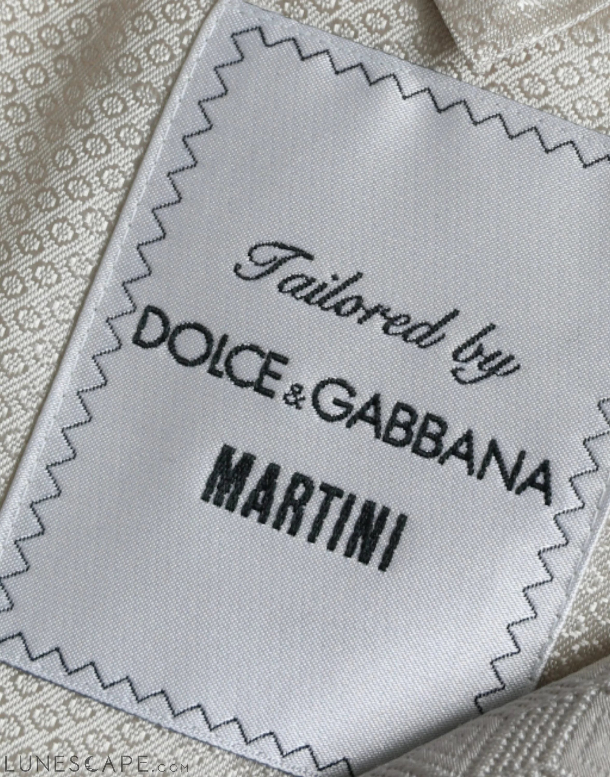 Dolce & Gabbana Beige MARTINI Single Breasted Coat Blazer LUNESCAPE