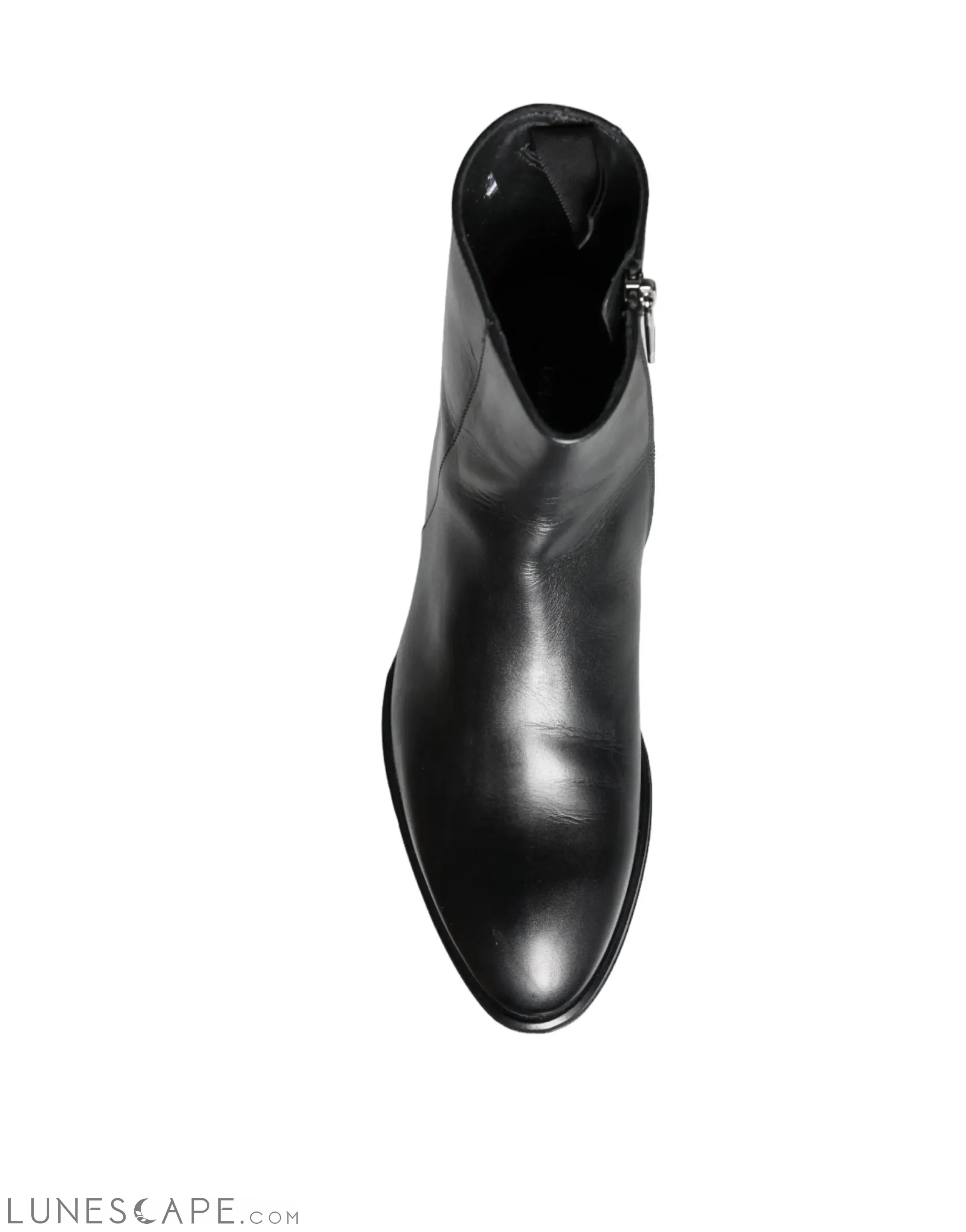 Dolce & Gabbana Black Calf Leather Men Ankle Boots Men LUNESCAPE