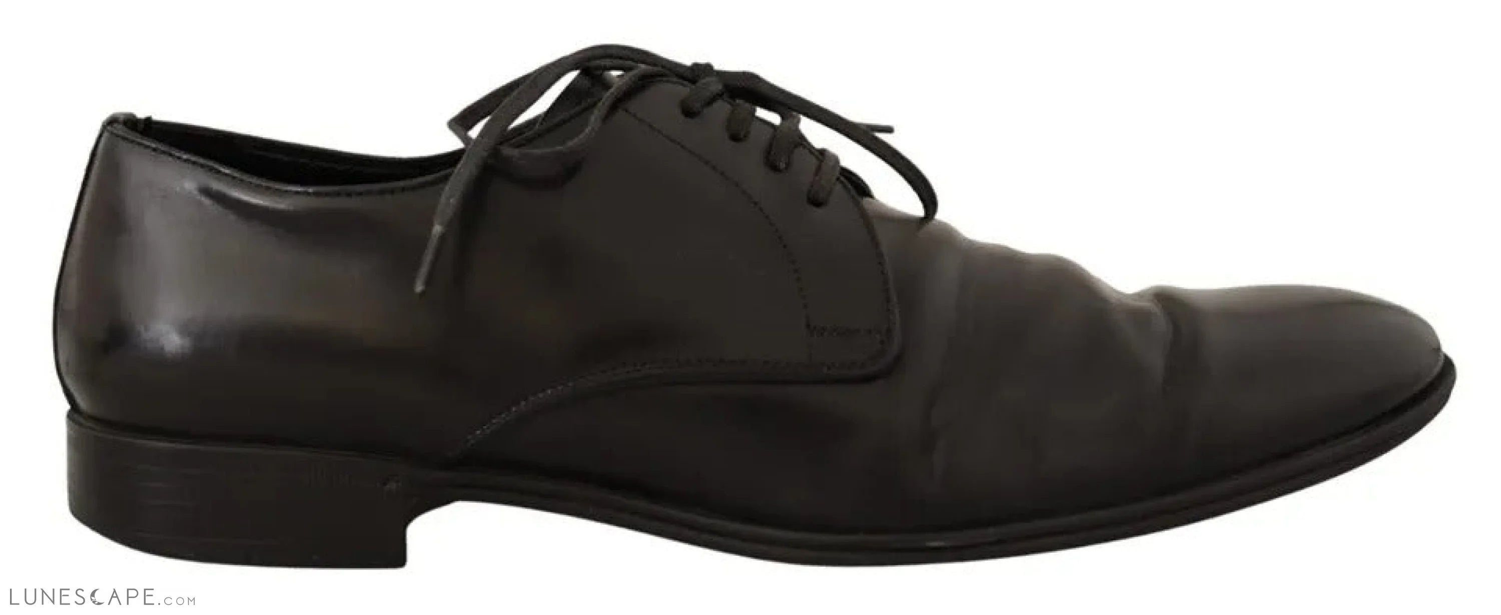 Dolce & Gabbana Black Leather Derby Dress Formal Shoes LUNESCAPE