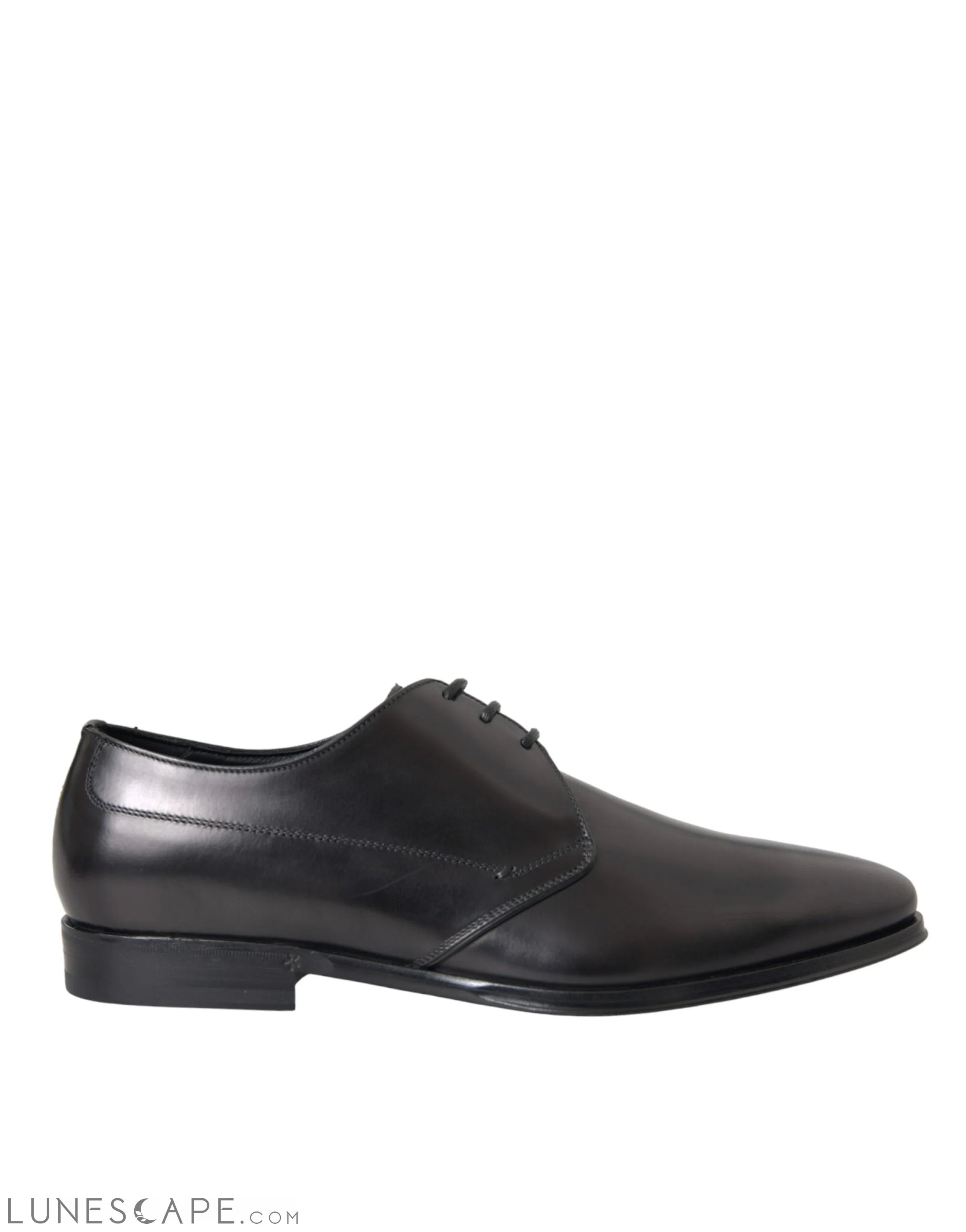 Dolce & Gabbana Black Leather Derby Formal Dress Men Shoes LUNESCAPE