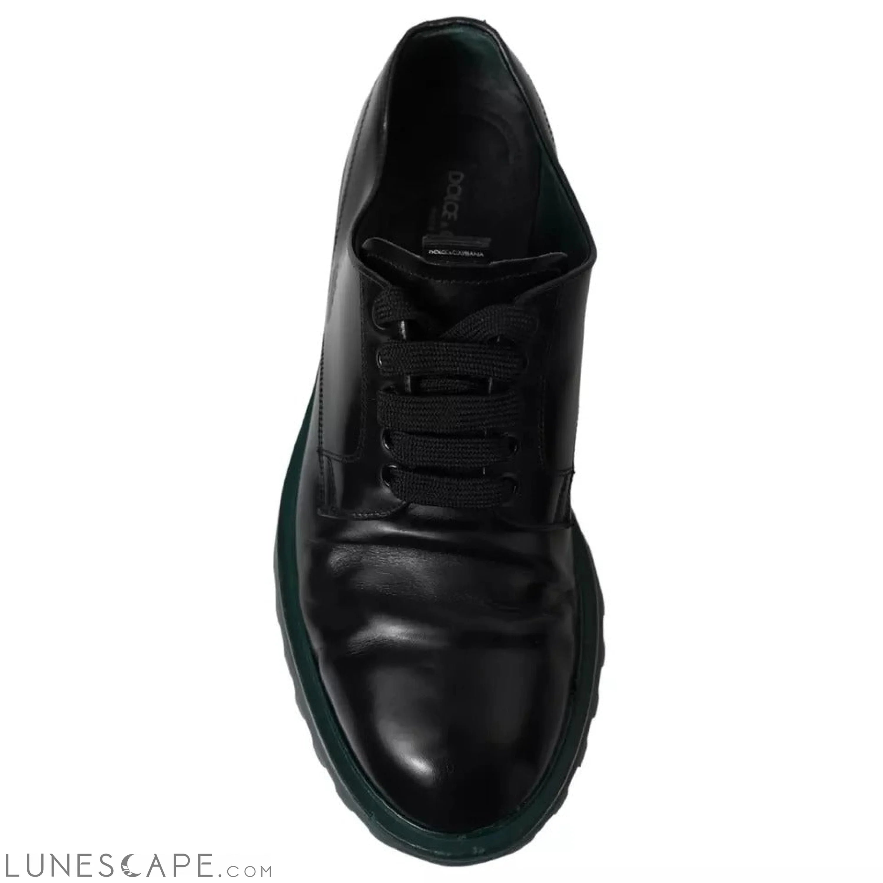 Dolce & Gabbana Black Leather Derby Formal Dress Shoes LUNESCAPE