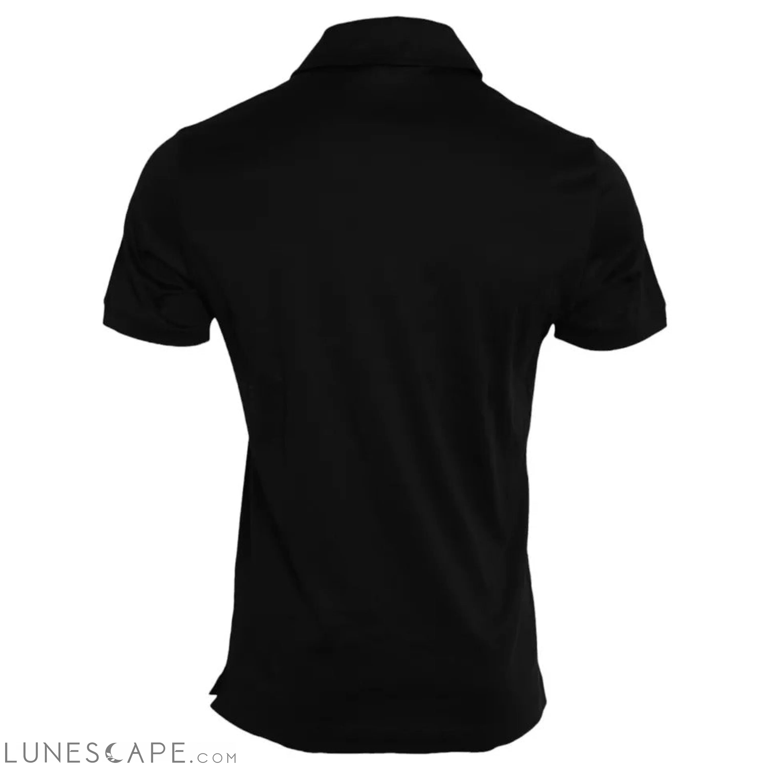 Dolce & Gabbana Black Logo Cotton Collared Polo Top T-shirt LUNESCAPE