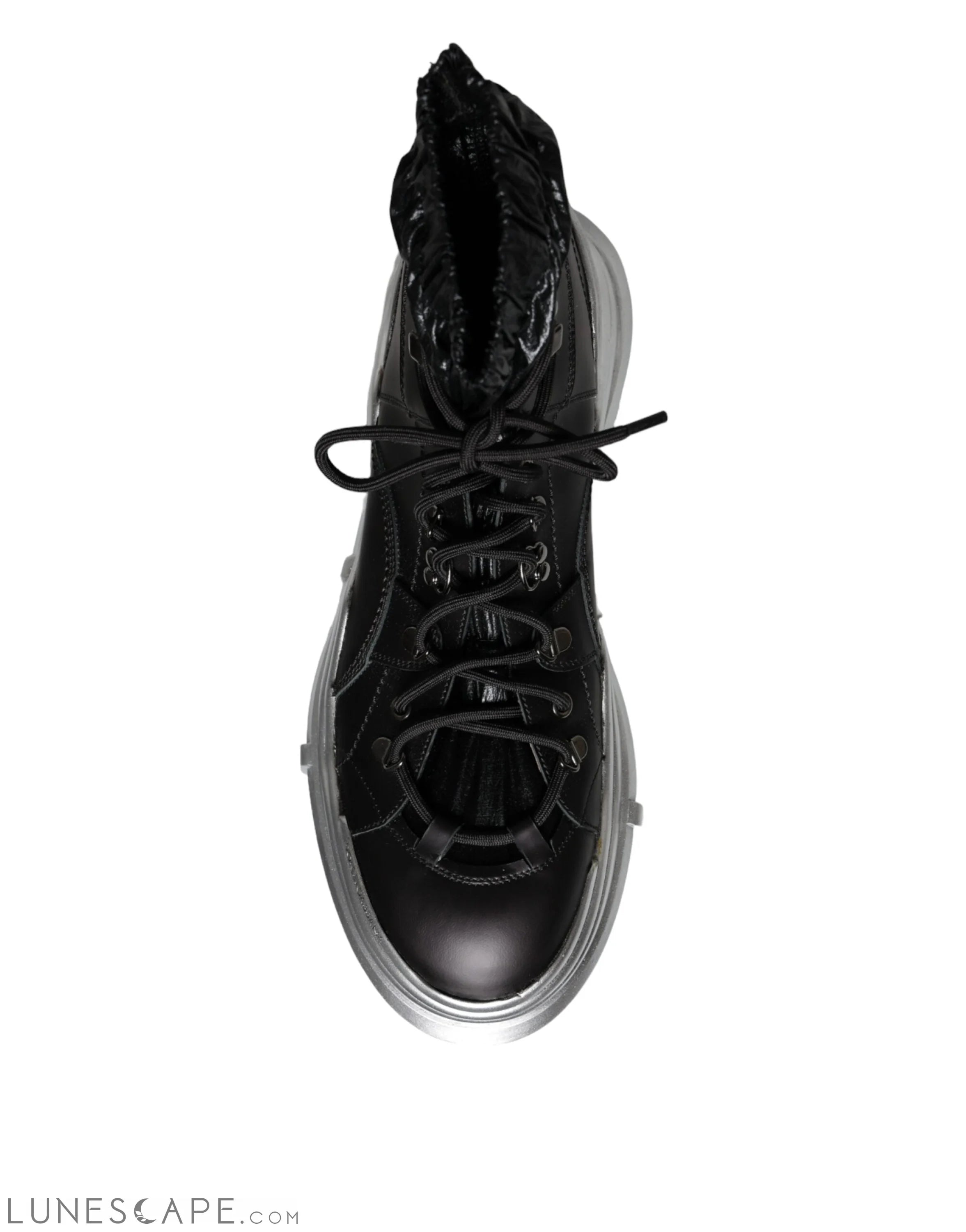 Dolce & Gabbana Black Nylon Galileo High Top Sneakers LUNESCAPE