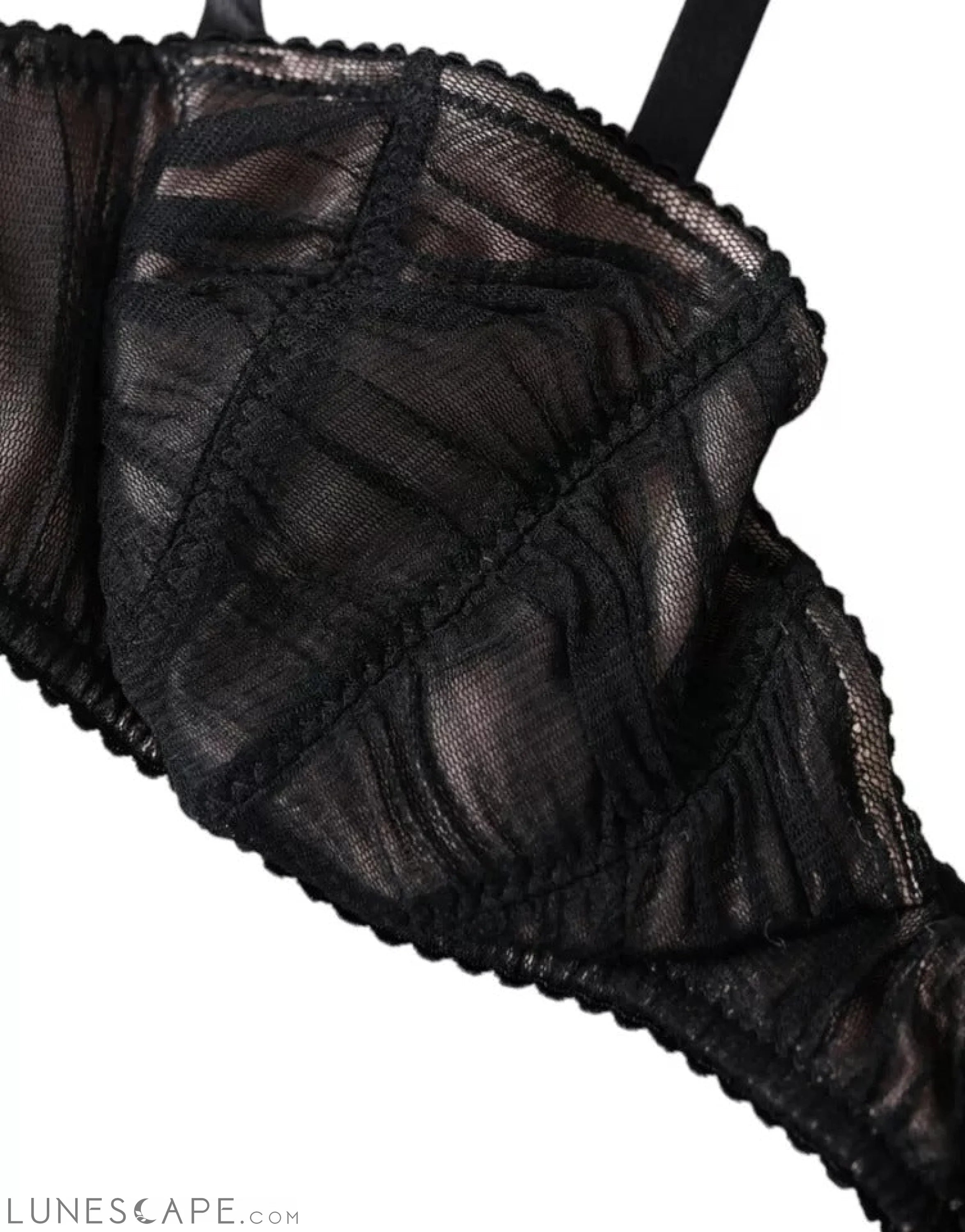 Dolce & Gabbana Black Silk Stretch Women Balconcino Bra Underwear LUNESCAPE