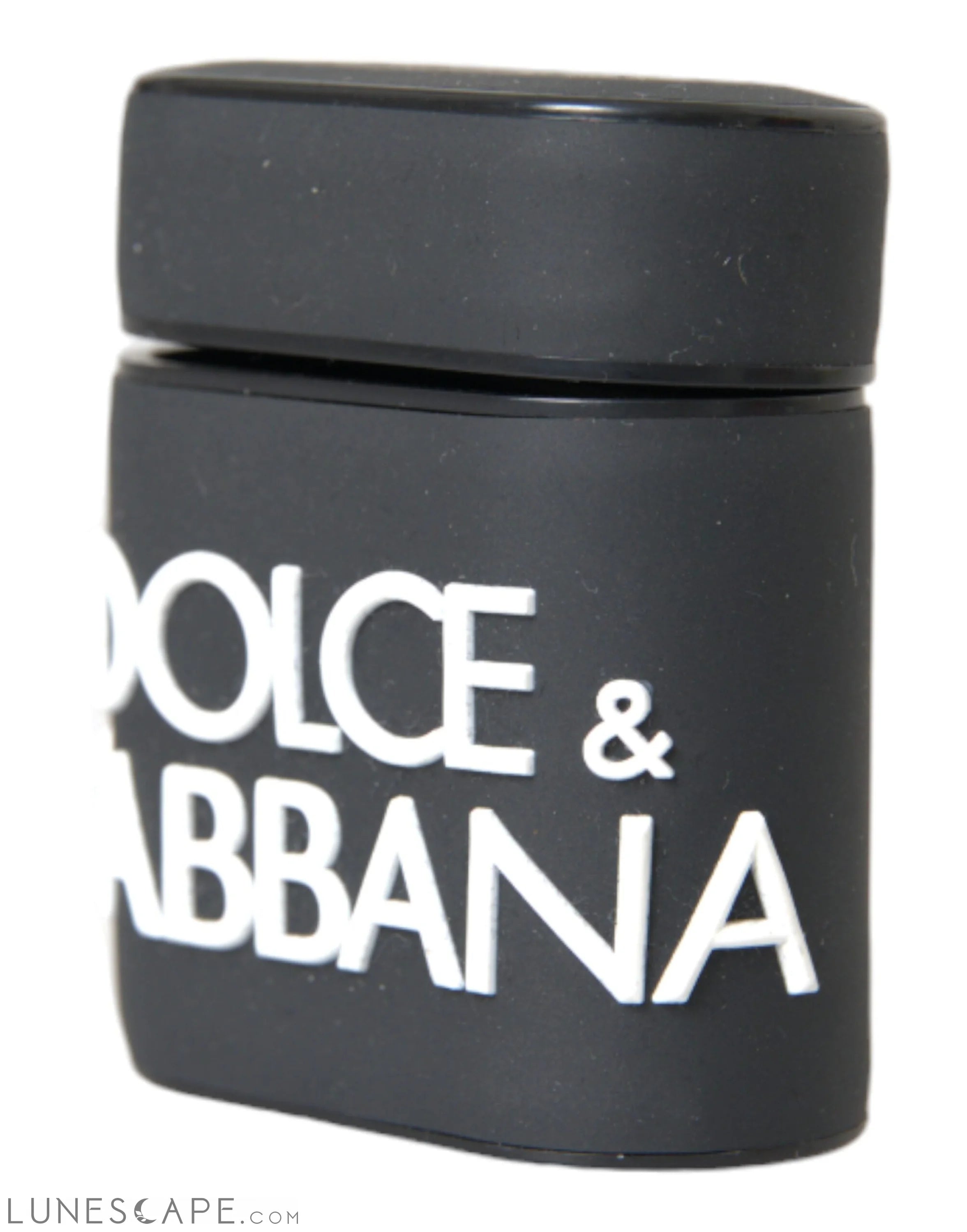 Dolce & Gabbana Black White Silicone Embossed Logo Airpods Case LUNESCAPE