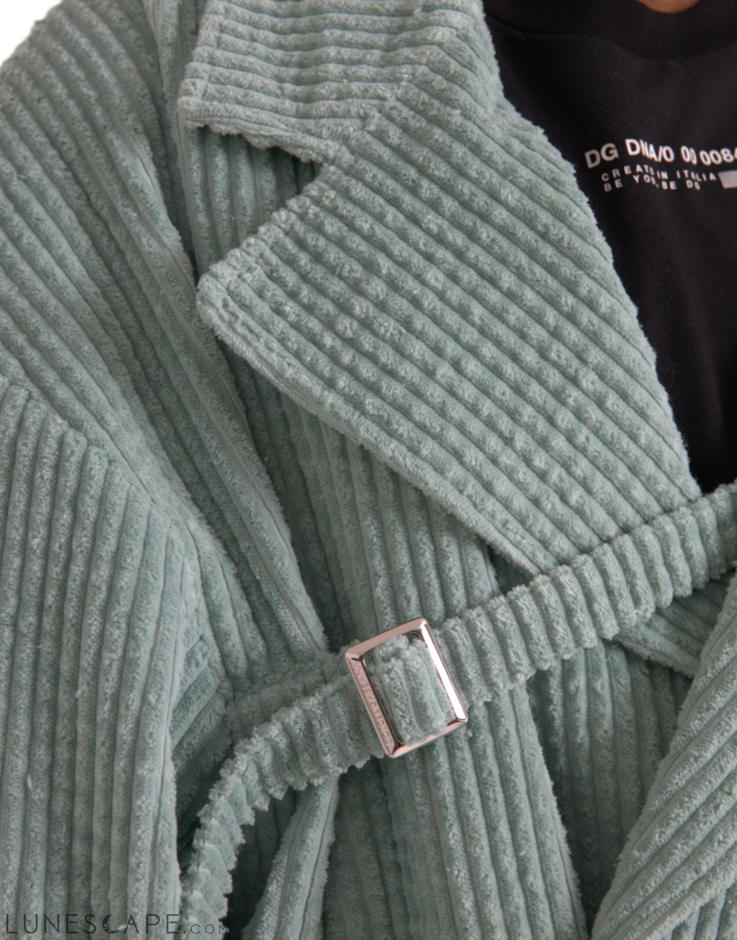 Dolce & Gabbana Blue Double Breasted Corduroy Cotton Jacket LUNESCAPE