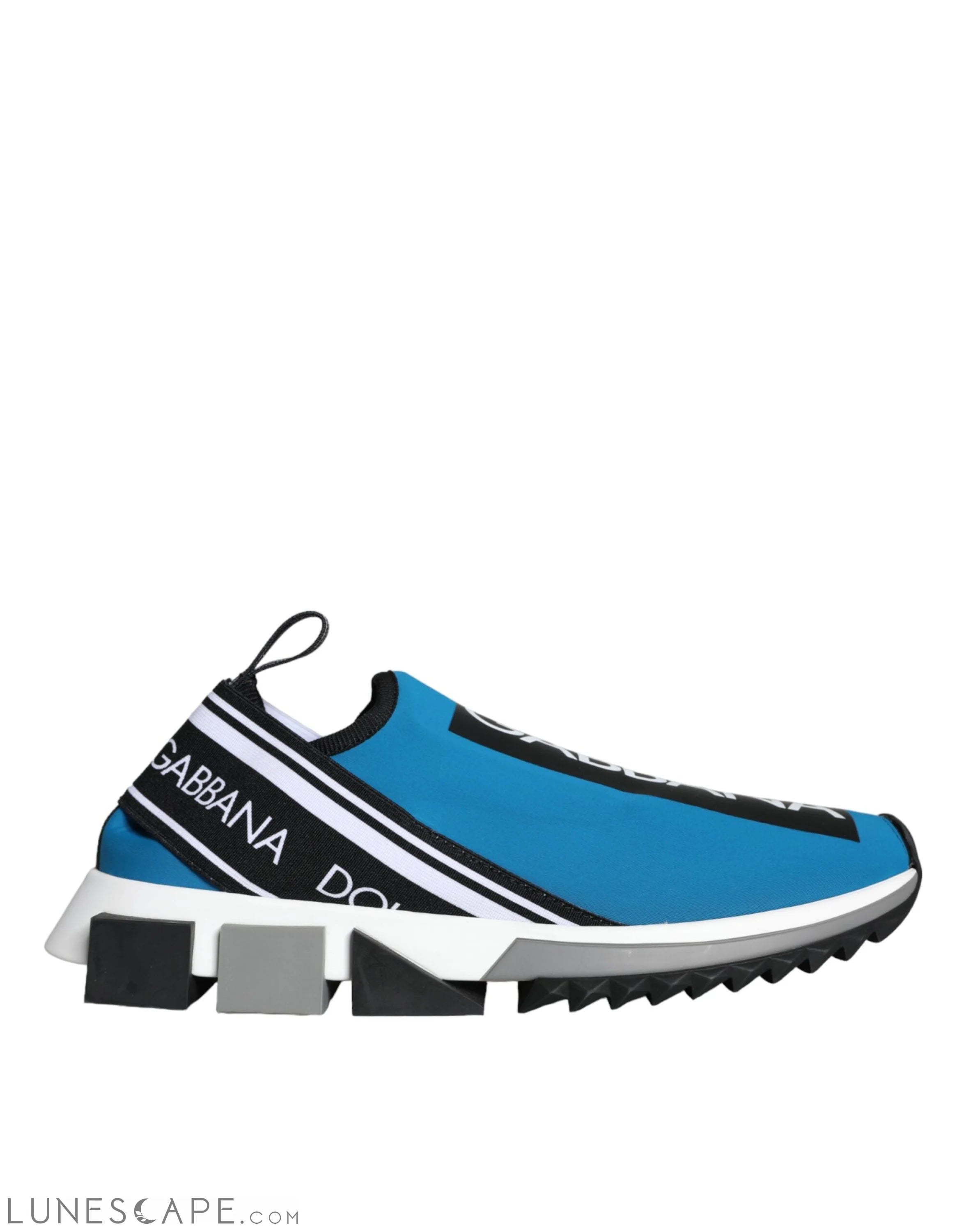 Dolce & Gabbana Blue Logo Low Top Sorrento Men Sneakers Shoes LUNESCAPE