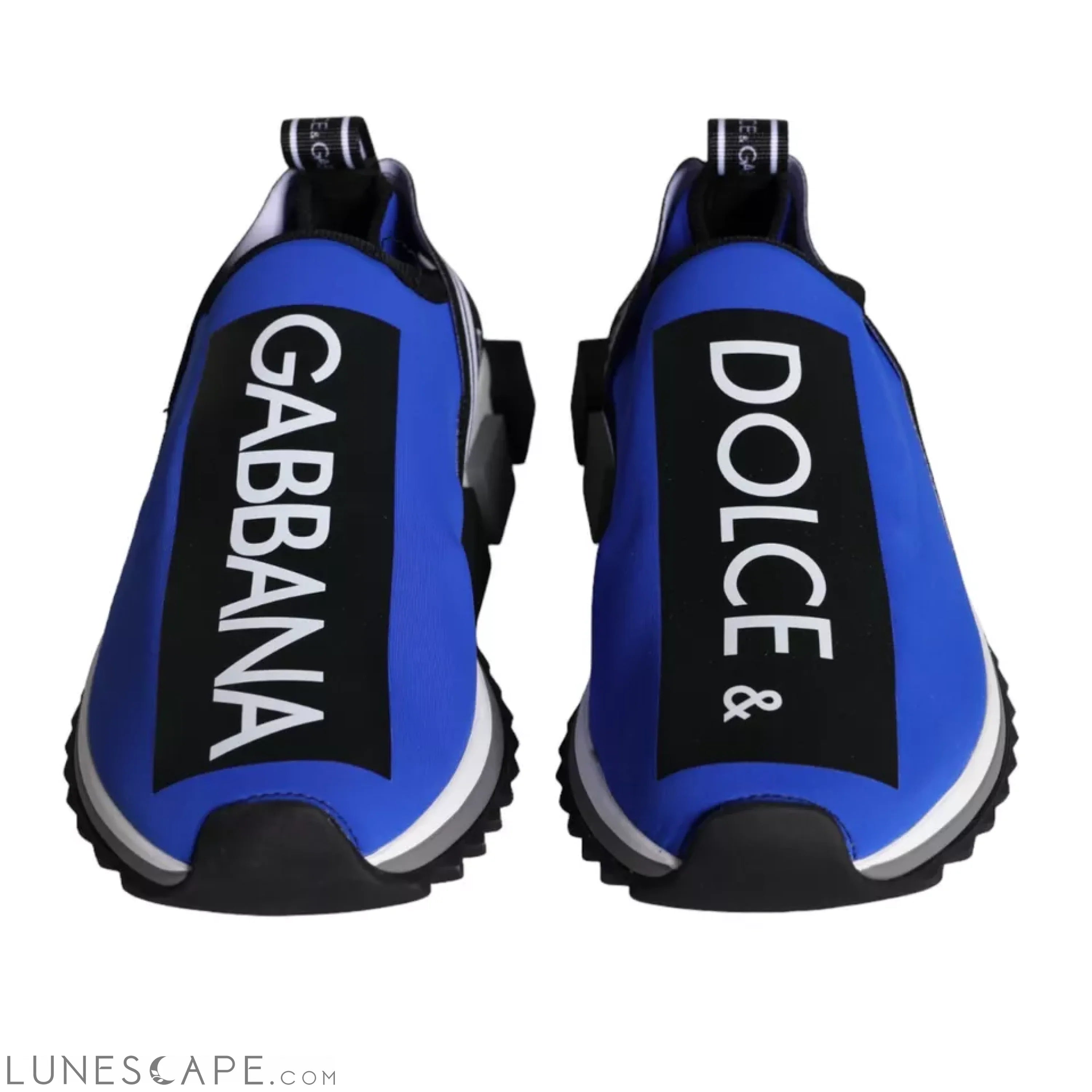 Dolce & Gabbana Blue Logo Low Top Sorrento Sneakers Shoes LUNESCAPE