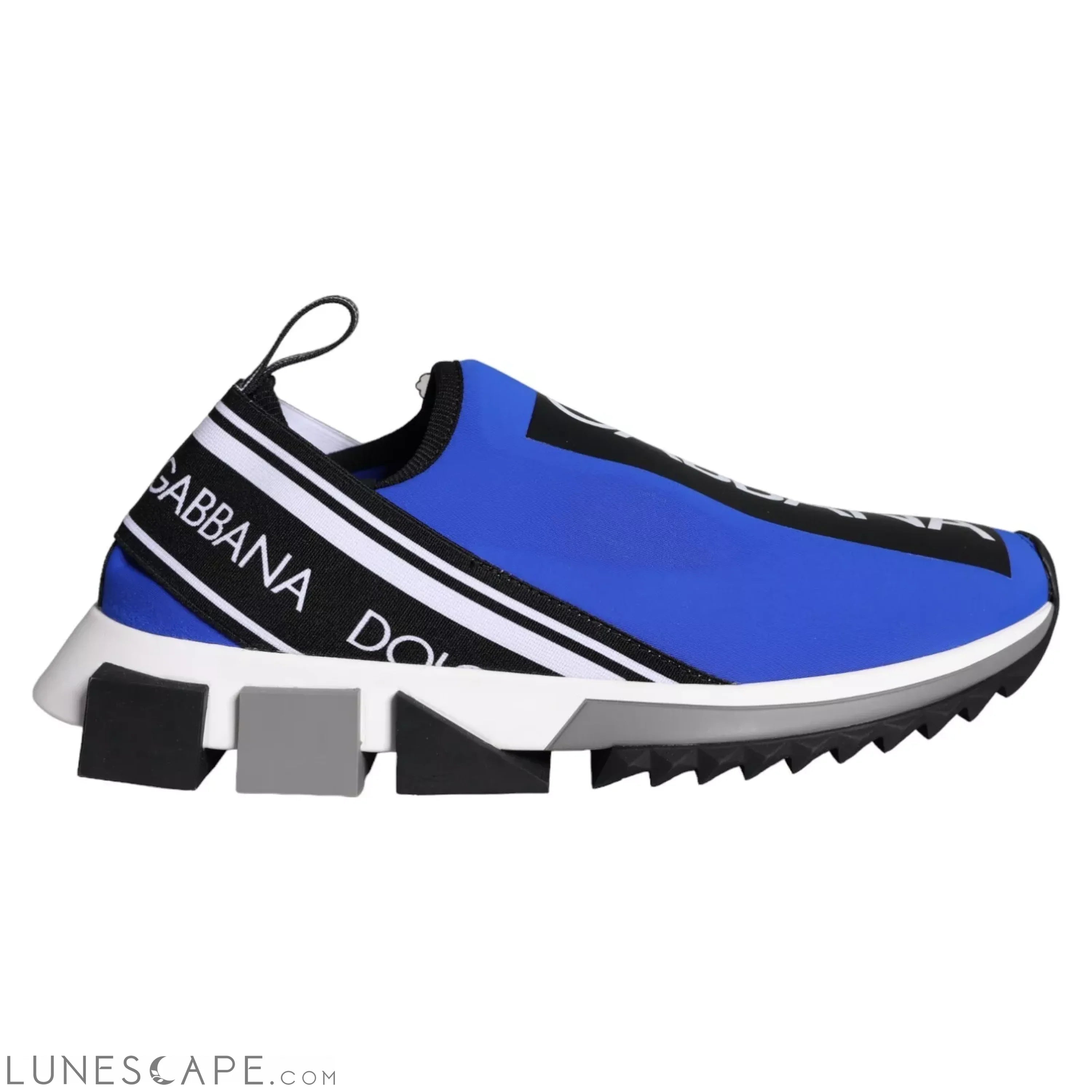 Dolce & Gabbana Blue Logo Low Top Sorrento Sneakers Shoes LUNESCAPE