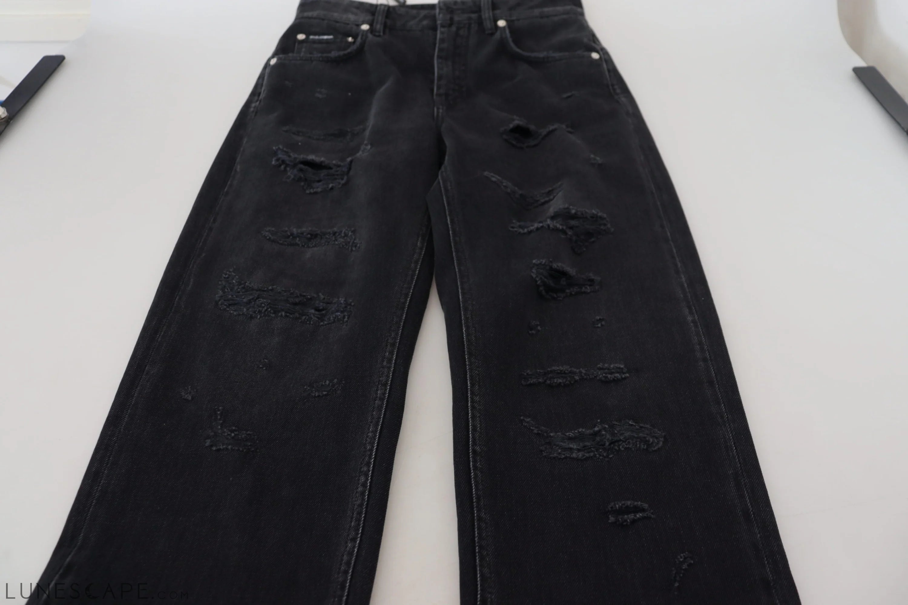 Dolce & Gabbana Chic Black Denim Pants - Elevate Your Wardrobe LUNESCAPE