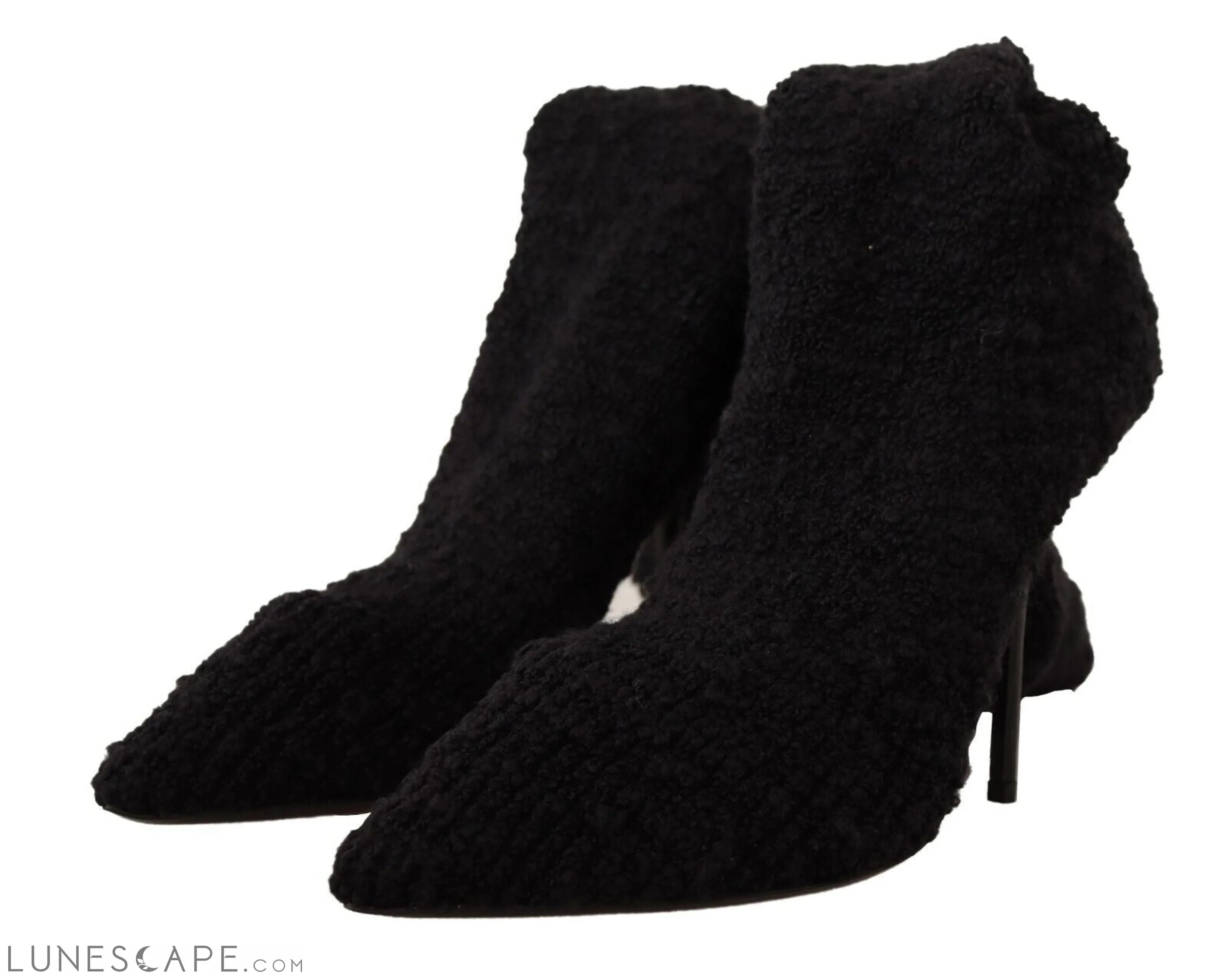 Dolce & Gabbana Chic Black Stretch Sock Boots LUNESCAPE