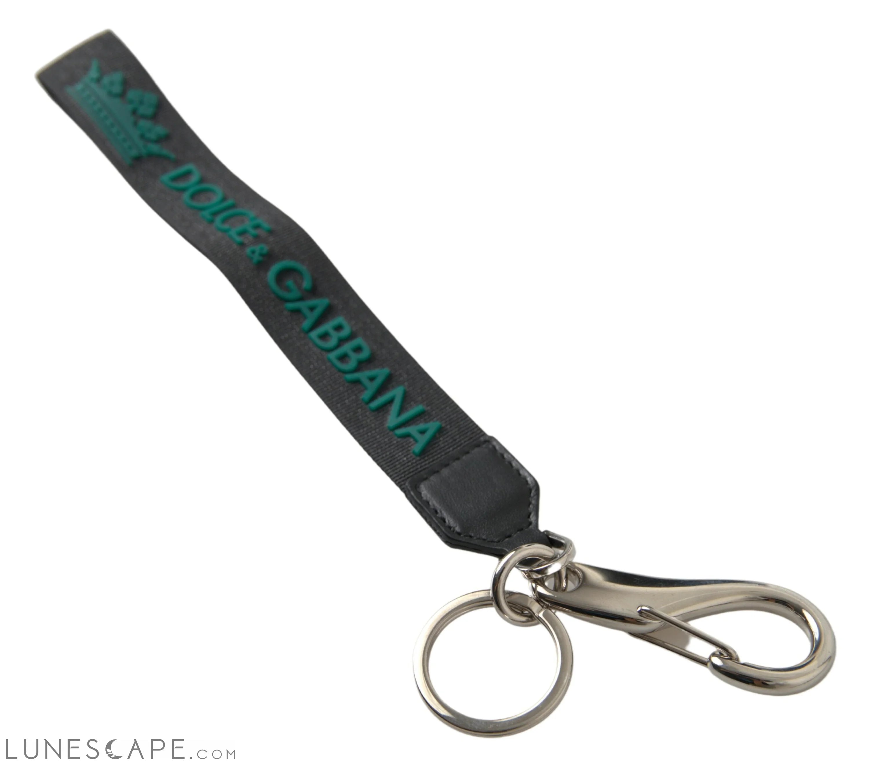 Dolce & Gabbana Chic Crown Rubber Logo Keychain LUNESCAPE