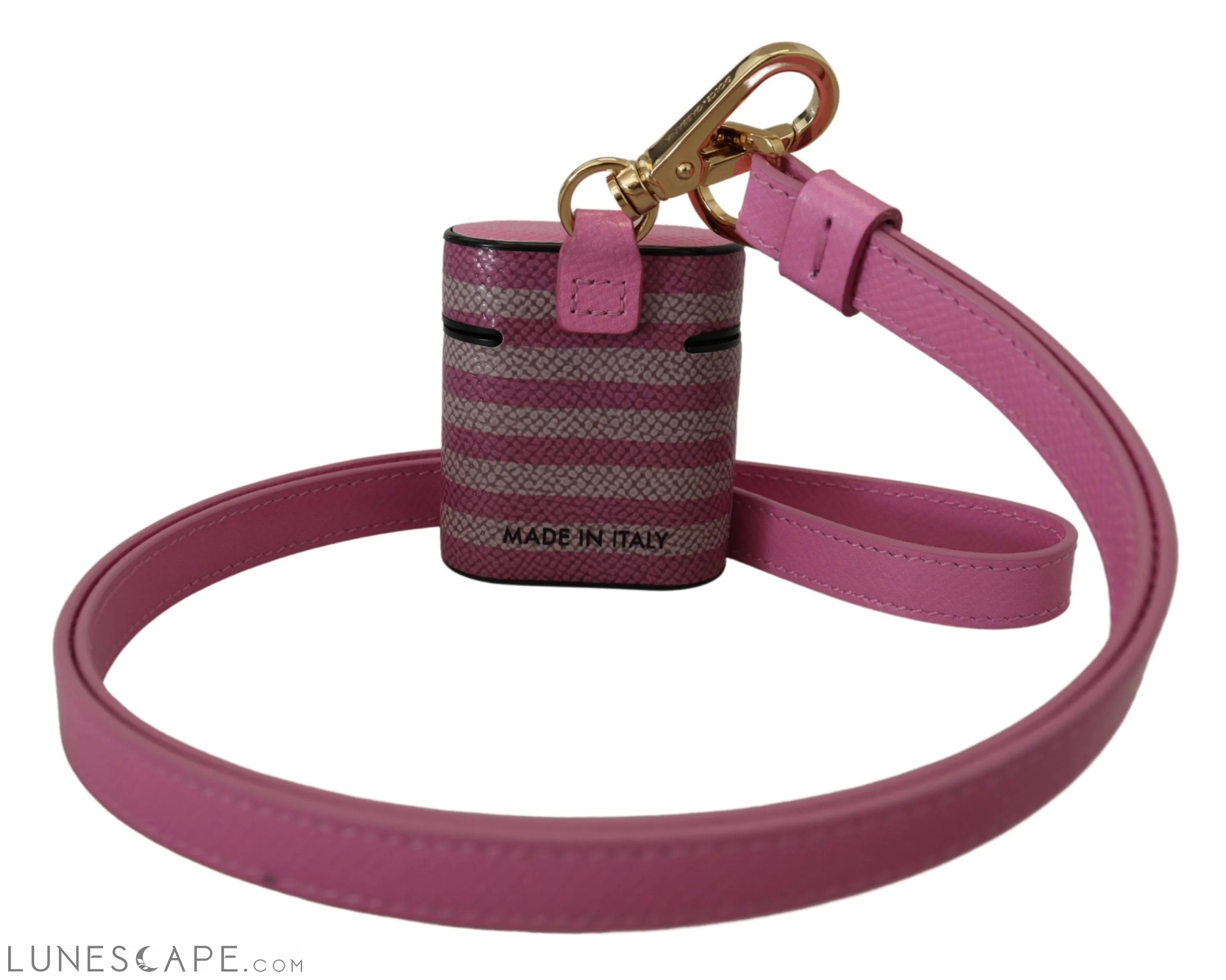 Dolce & Gabbana Chic Leather AirPods Case in Pink LUNESCAPE