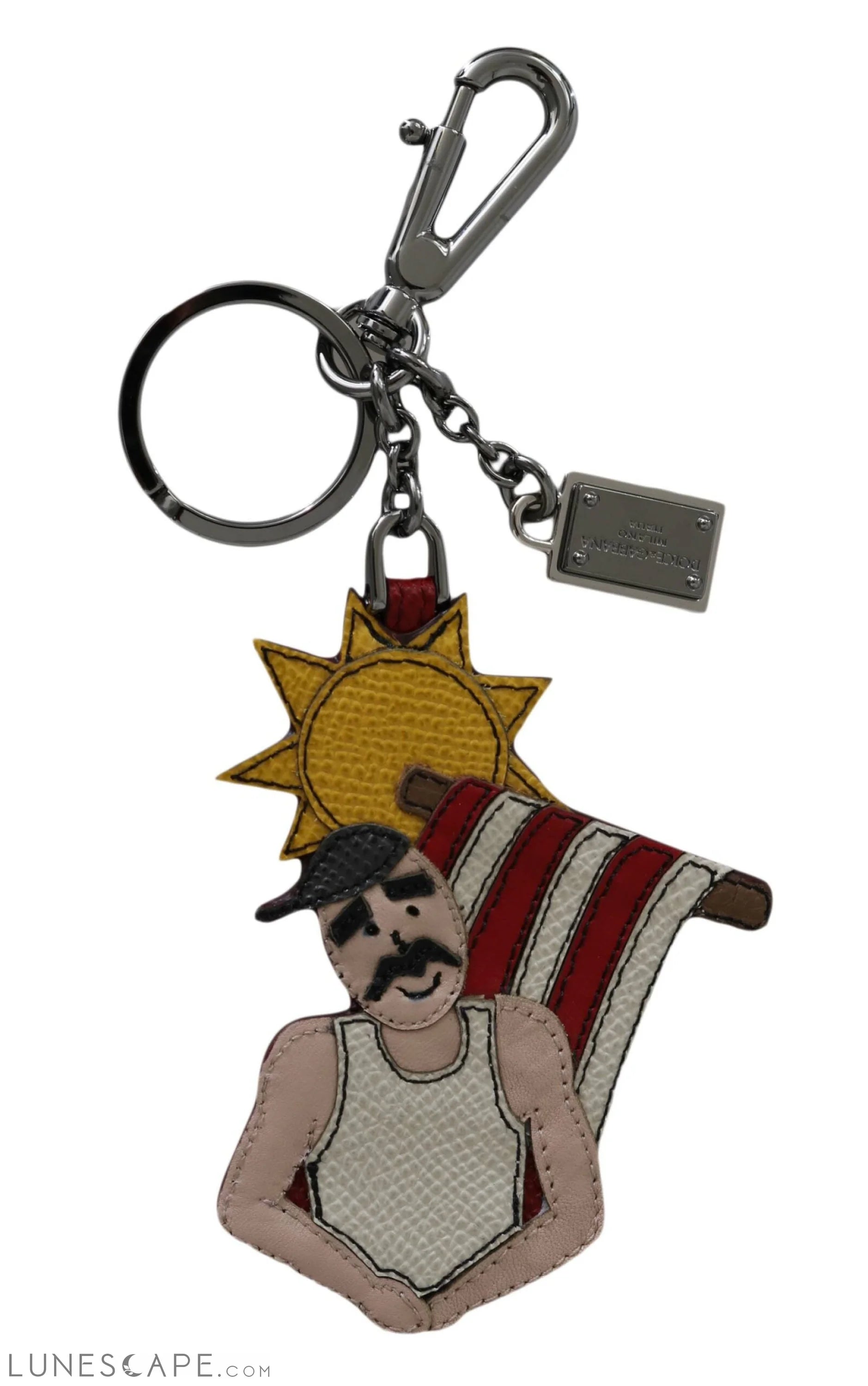 Dolce & Gabbana Chic Multicolor Designer Keychain LUNESCAPE