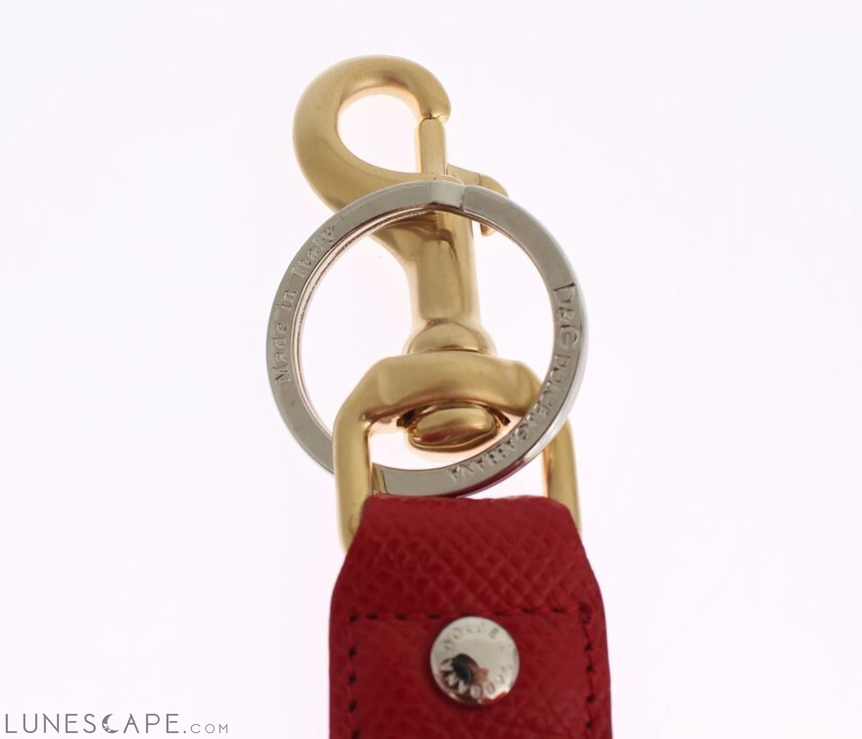 Dolce & Gabbana Chic Multicolor Raffia Leather Keychain LUNESCAPE