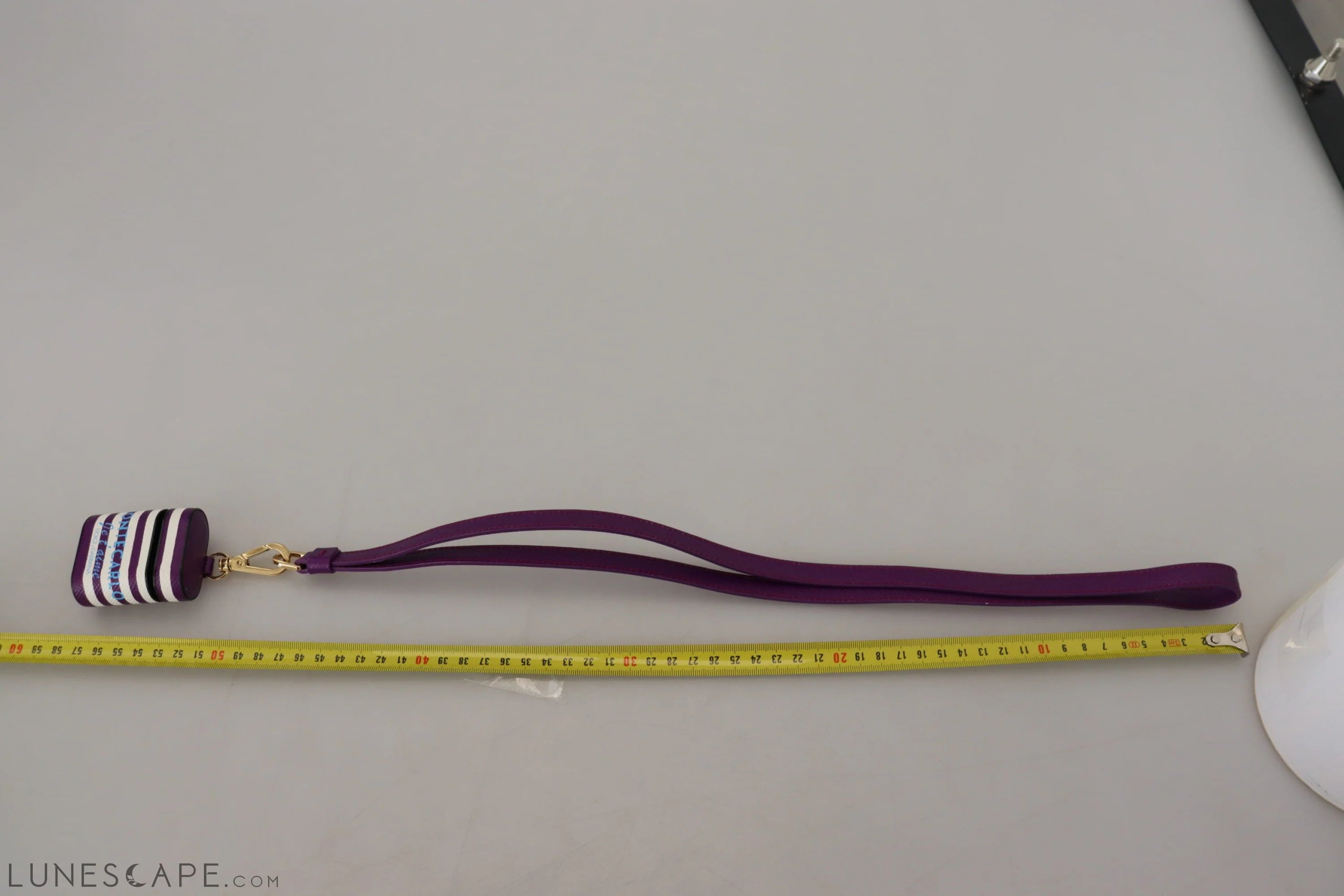Dolce & Gabbana Chic Purple Leather Airpods Case LUNESCAPE