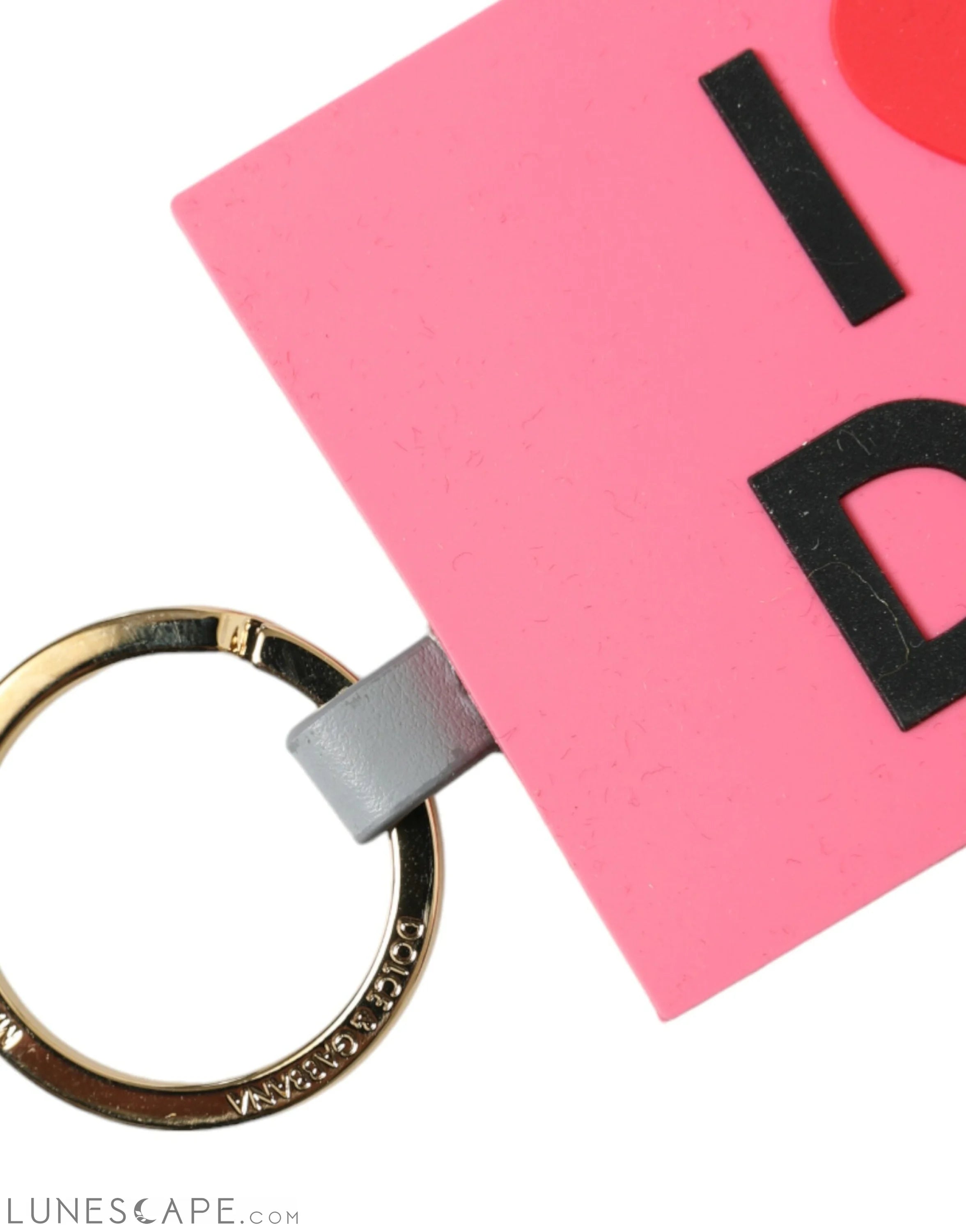 Dolce & Gabbana Chic Trifold Gold & Pink Key Holder Case LUNESCAPE