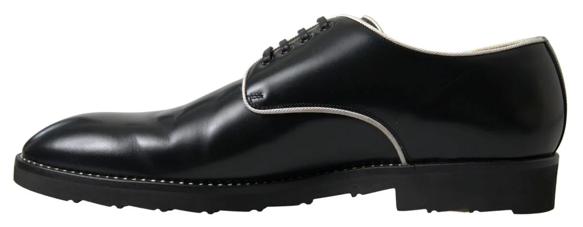 Dolce & Gabbana Elegant Black and White Formal Men's Shoes LUNESCAPE