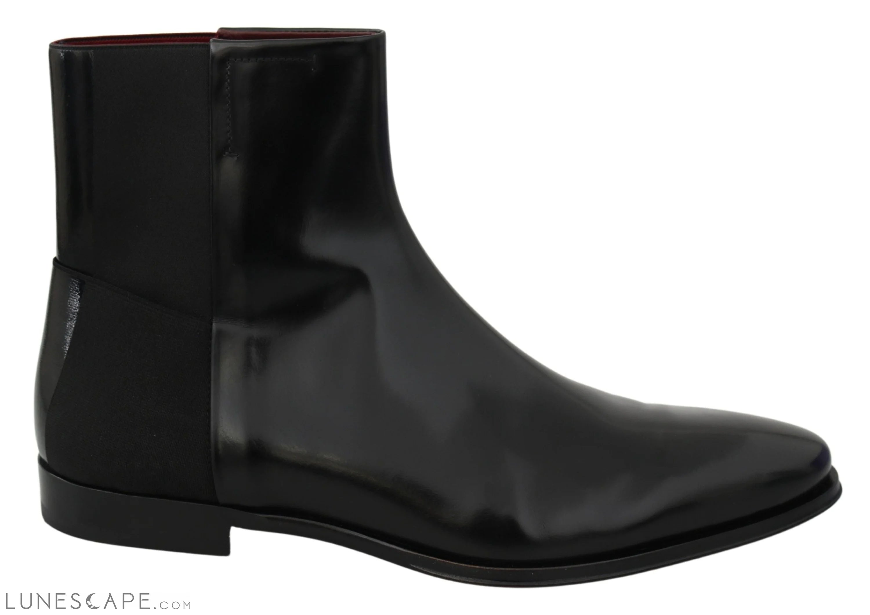 Dolce & Gabbana Elegant Black Leather Chelsea Boots LUNESCAPE