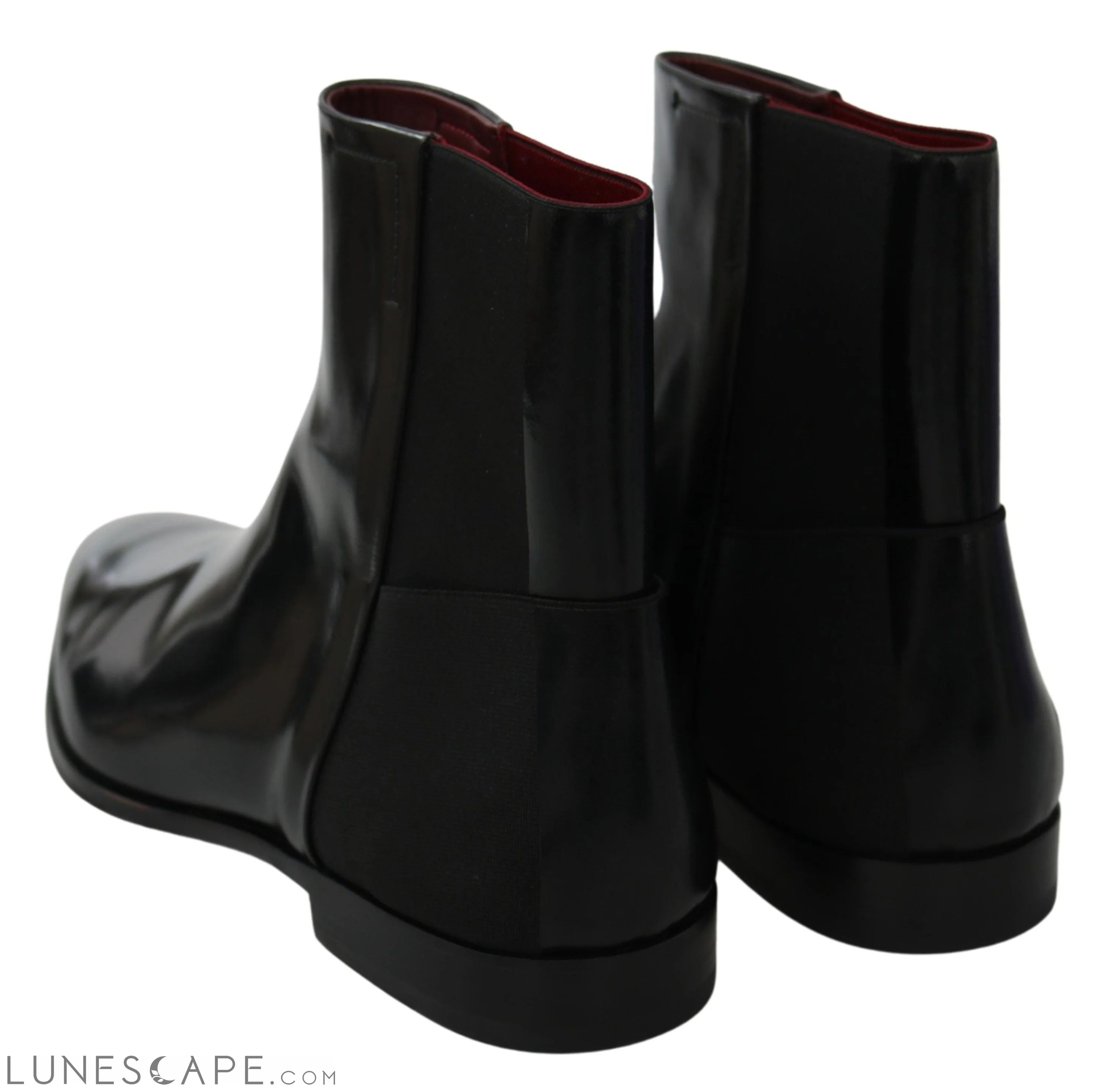 Dolce & Gabbana Elegant Black Leather Chelsea Boots LUNESCAPE