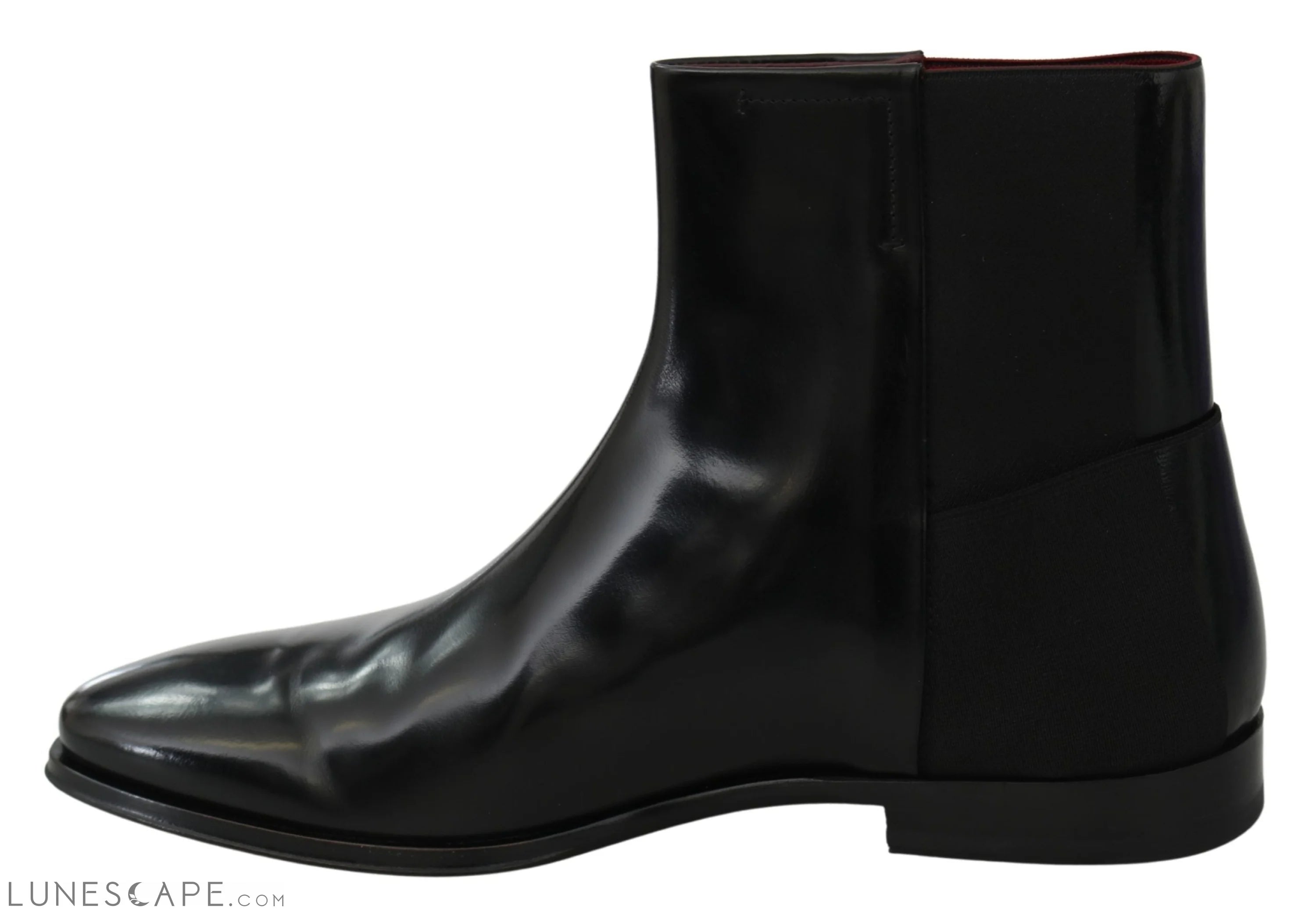 Dolce & Gabbana Elegant Black Leather Chelsea Boots LUNESCAPE