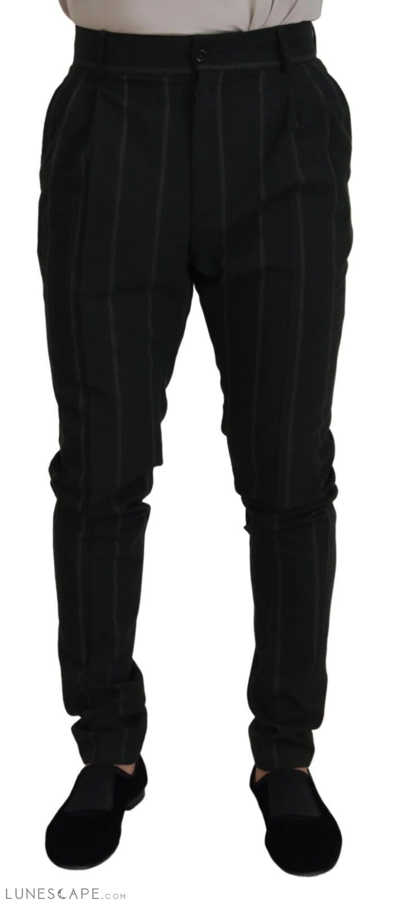 Dolce & Gabbana Elegant Black Tailored Trousers LUNESCAPE