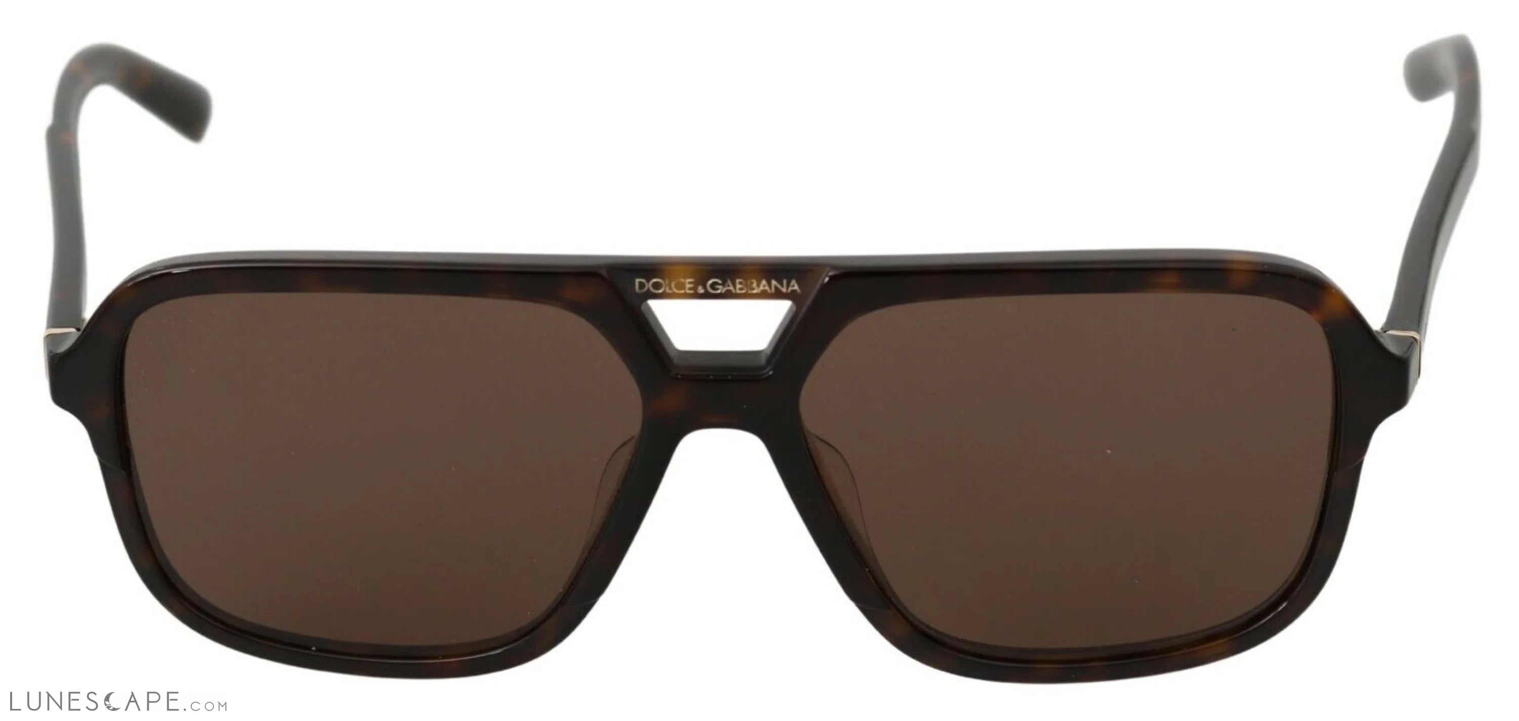 Dolce & Gabbana Elegant Brown Patterned Men's Sunglasses LUNESCAPE
