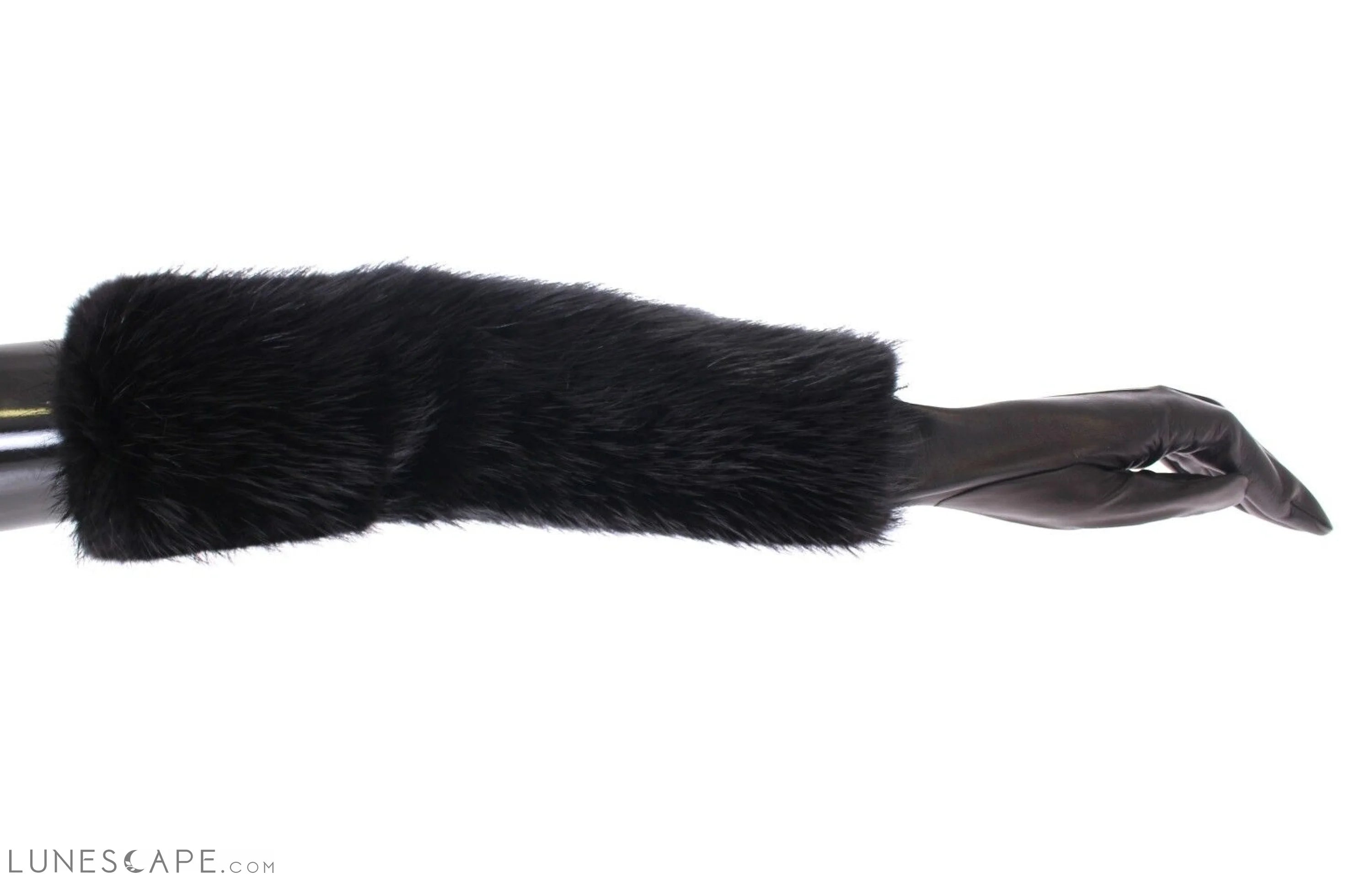 Dolce & Gabbana Elegant Elbow-Length Beaver Fur Gloves LUNESCAPE