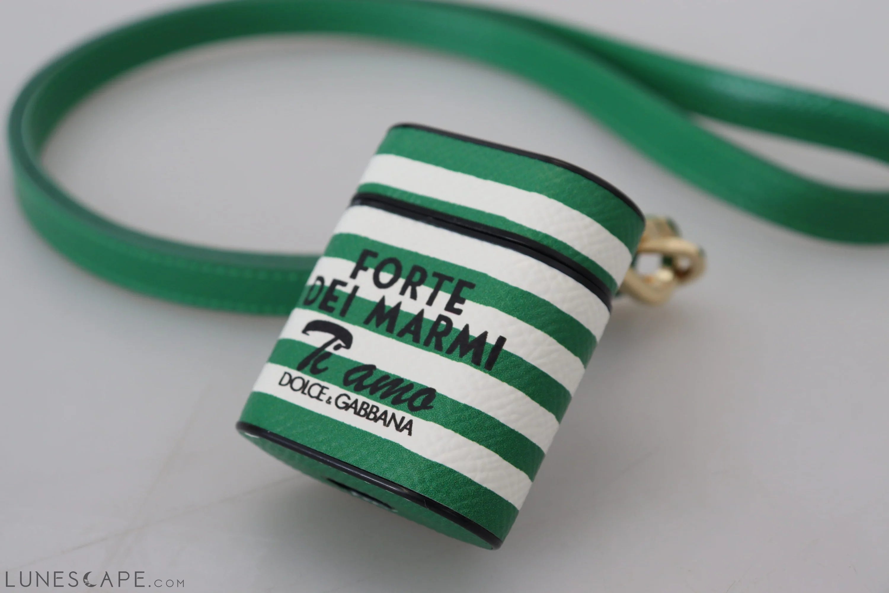 Dolce & Gabbana Elegant Leather Airpods Case - Lush Green LUNESCAPE