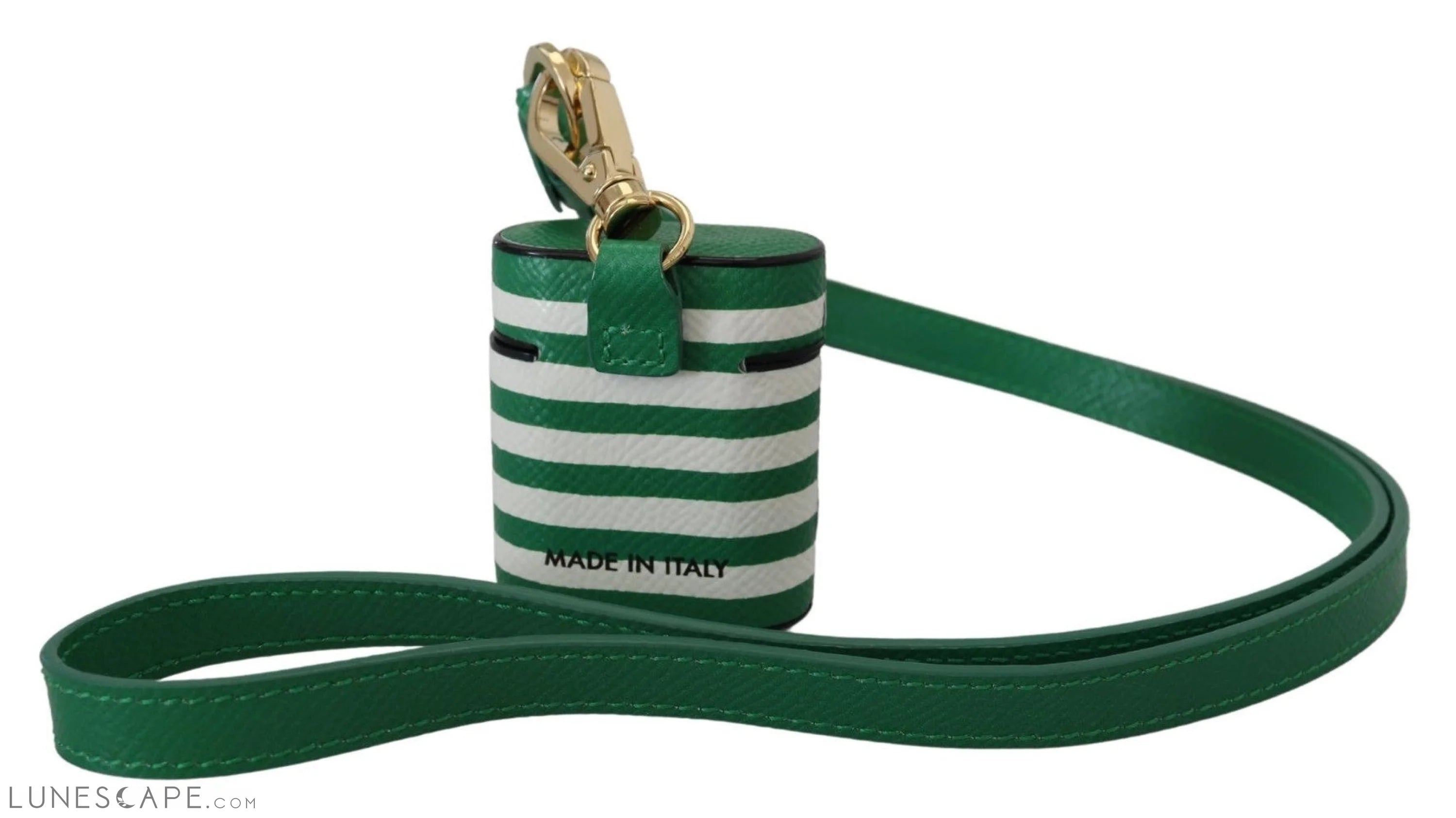Dolce & Gabbana Elegant Leather Airpods Case - Lush Green LUNESCAPE