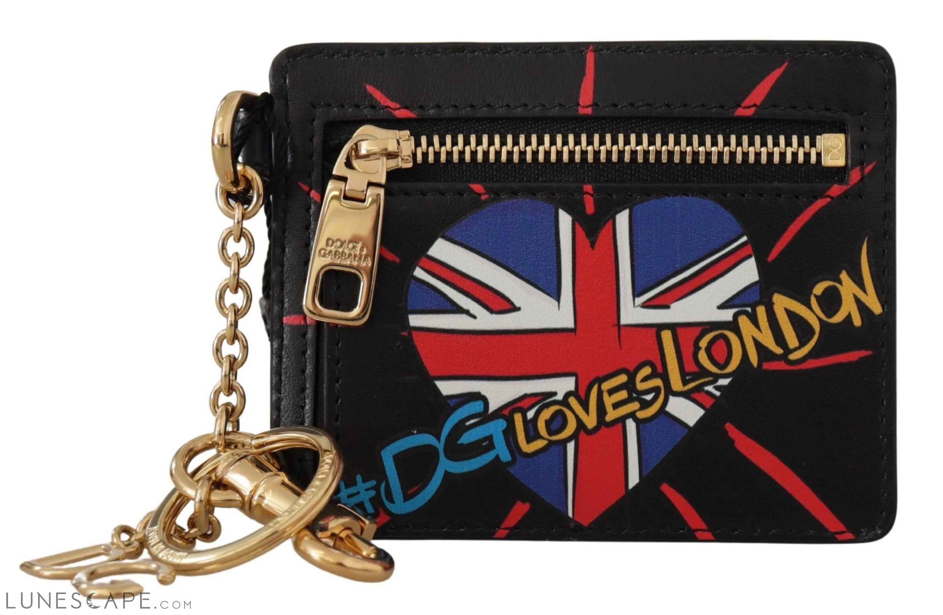 Dolce & Gabbana Elegant Leather Coin Wallet With Keyring LUNESCAPE