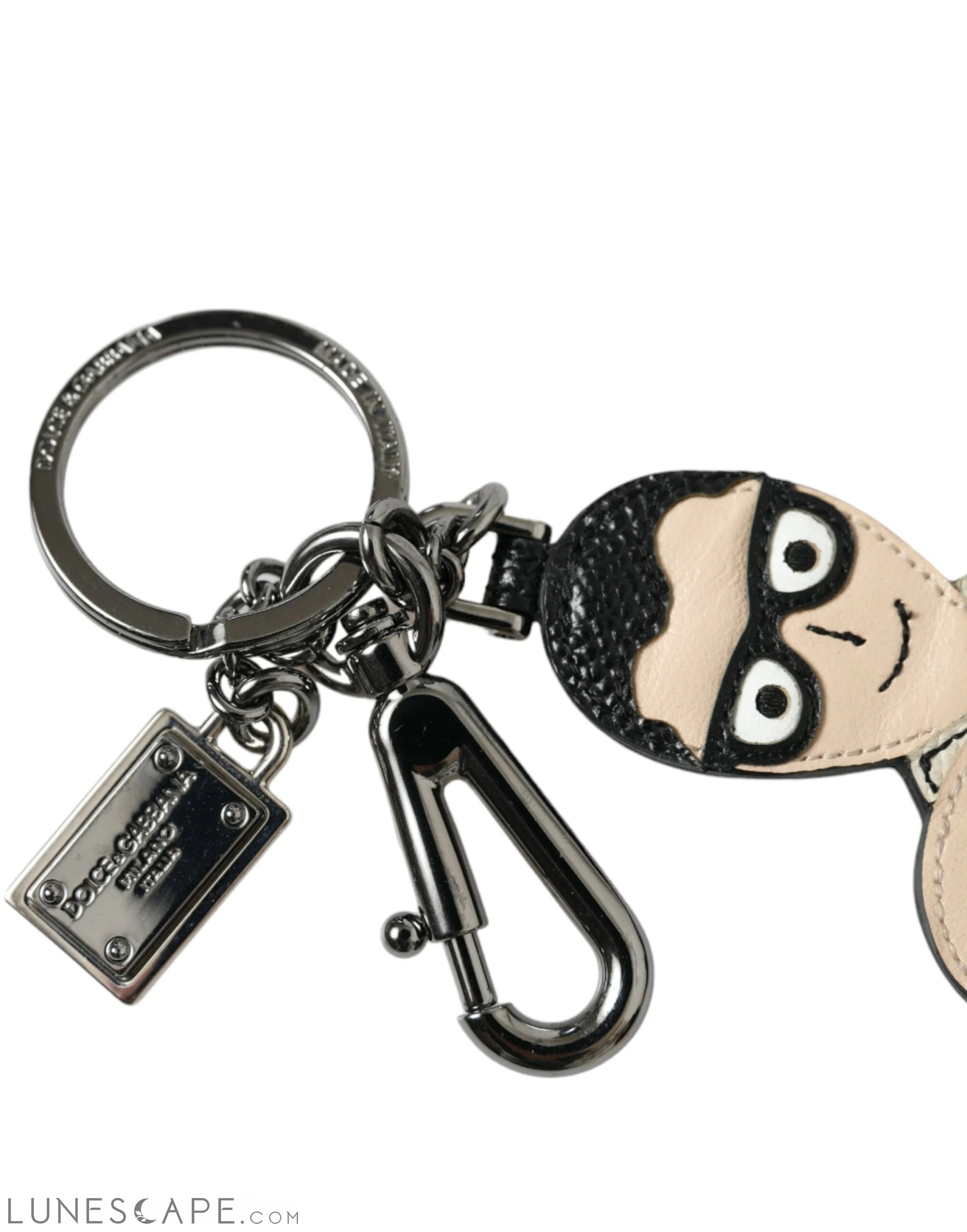 Dolce & Gabbana Elegant Multicolor Leather Keychain LUNESCAPE